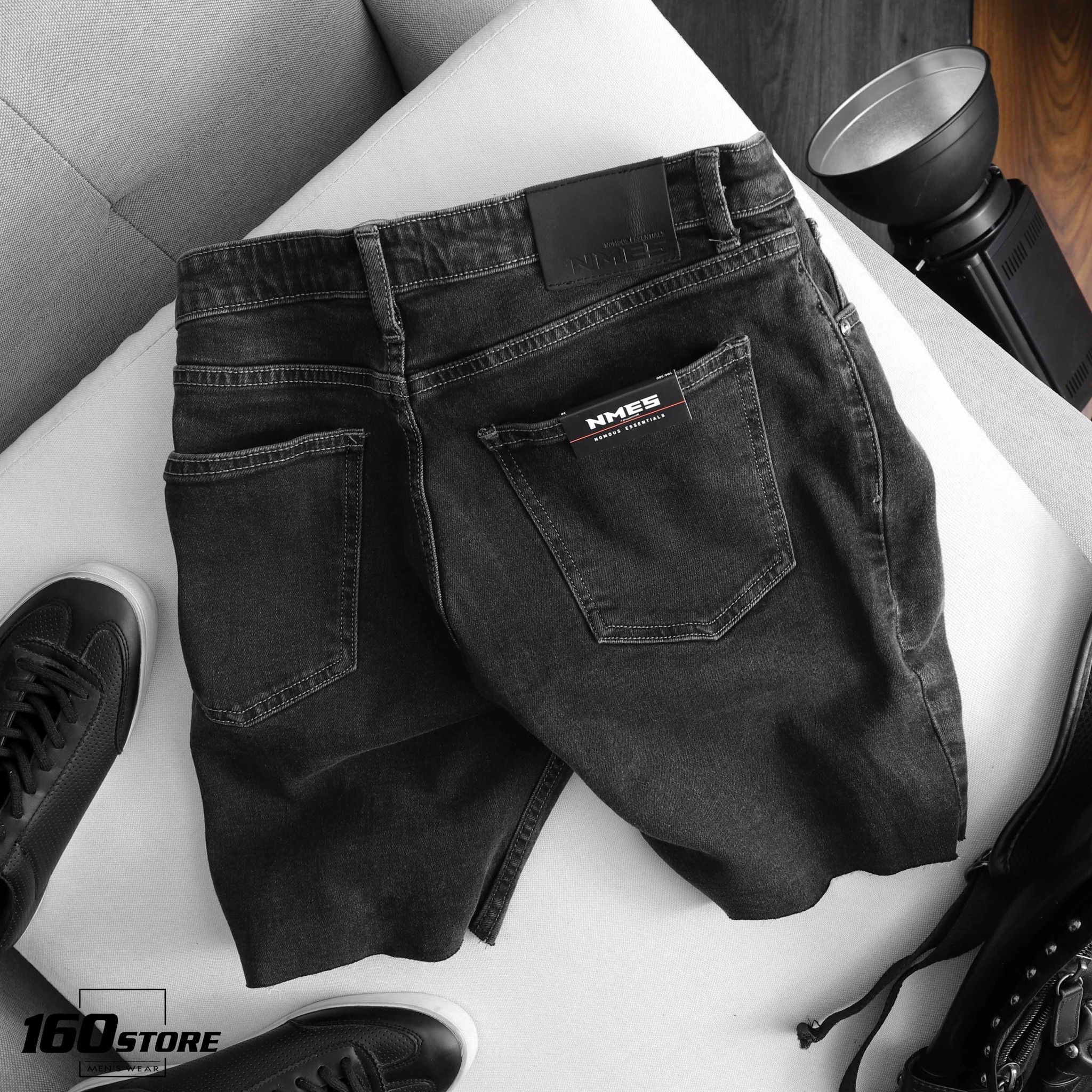 Quần short jeans NOMOUS ESSENTIALS dark grey