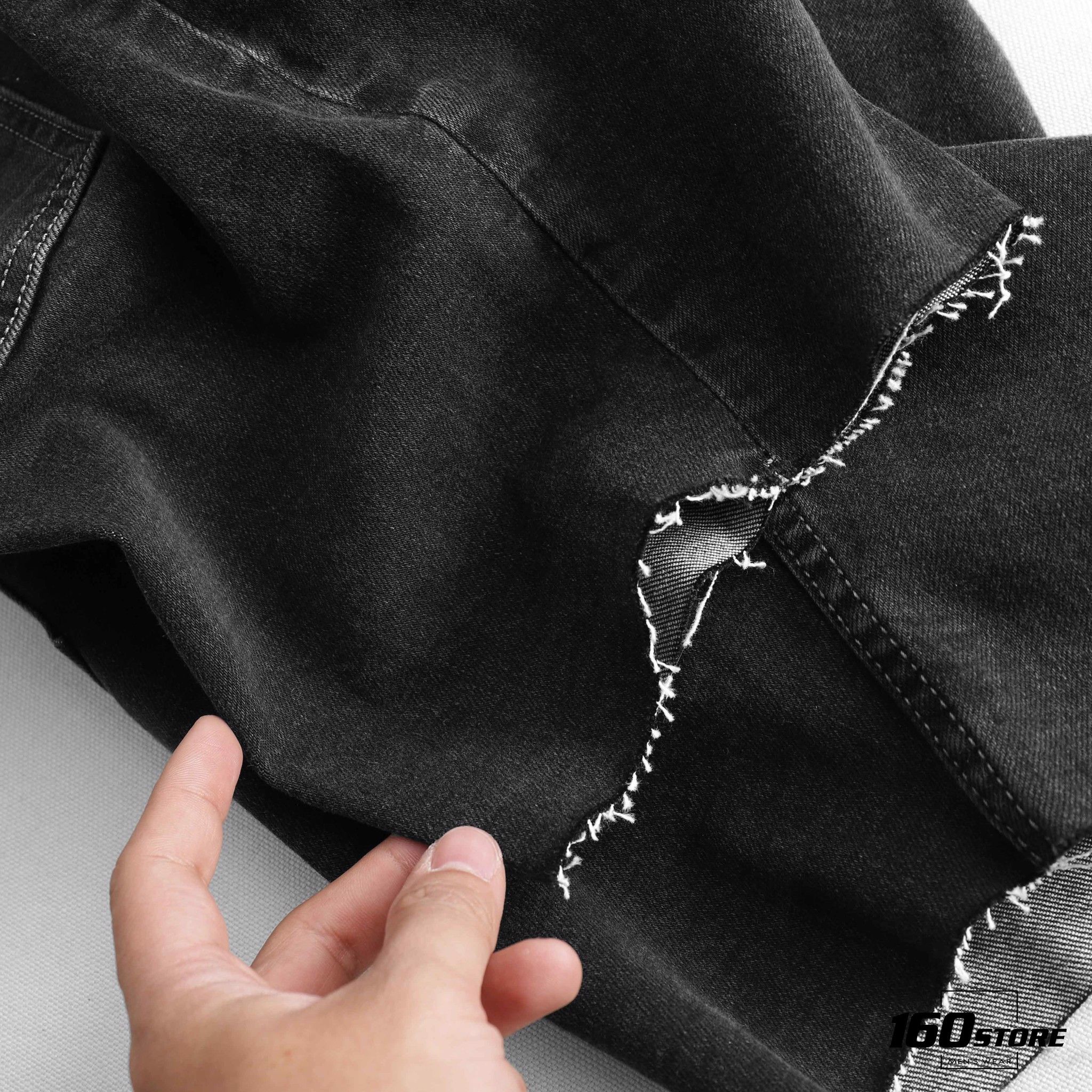 Quần short jeans NOMOUS ESSENTIALS dark grey