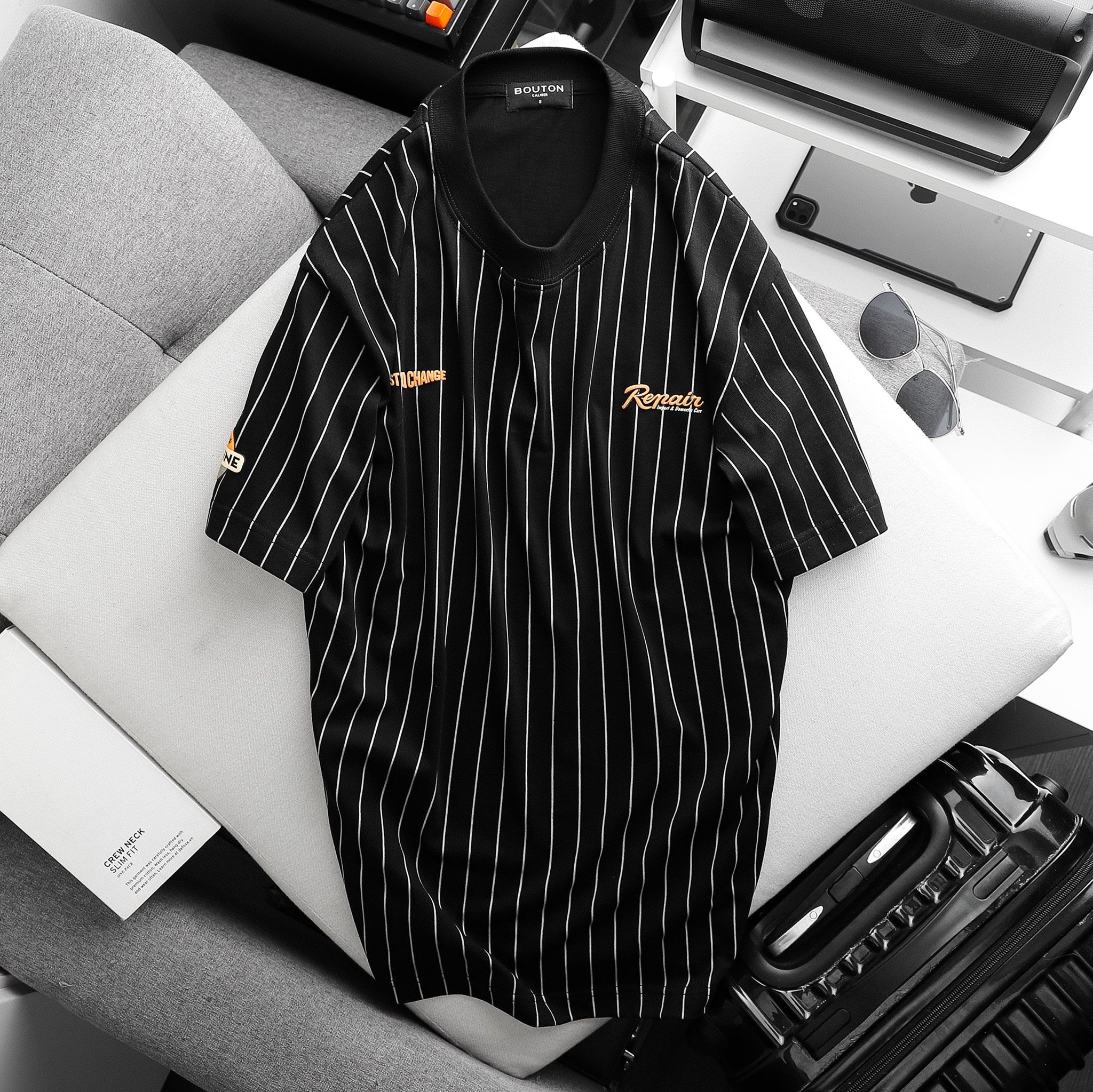 Áo Thun BOUTON Authletics Striped