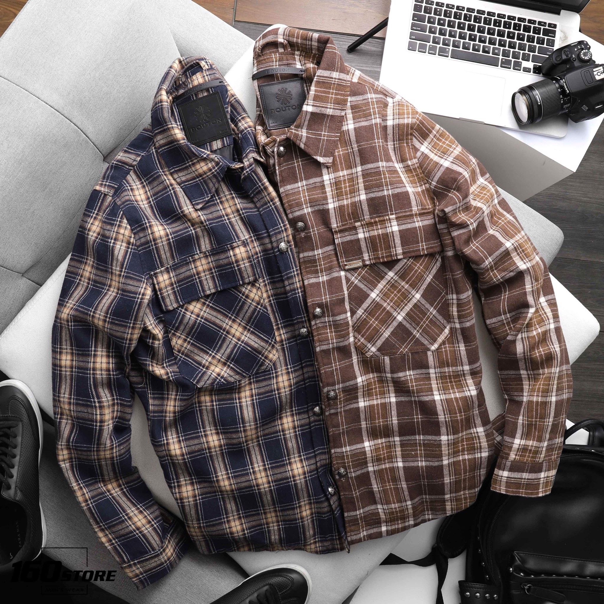 Áo khoác sơmi BOUTON flannel