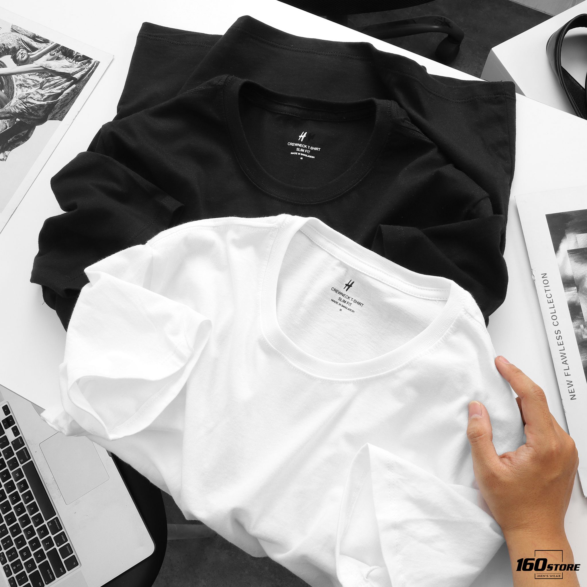 Áo thun H.M Basic crew tee