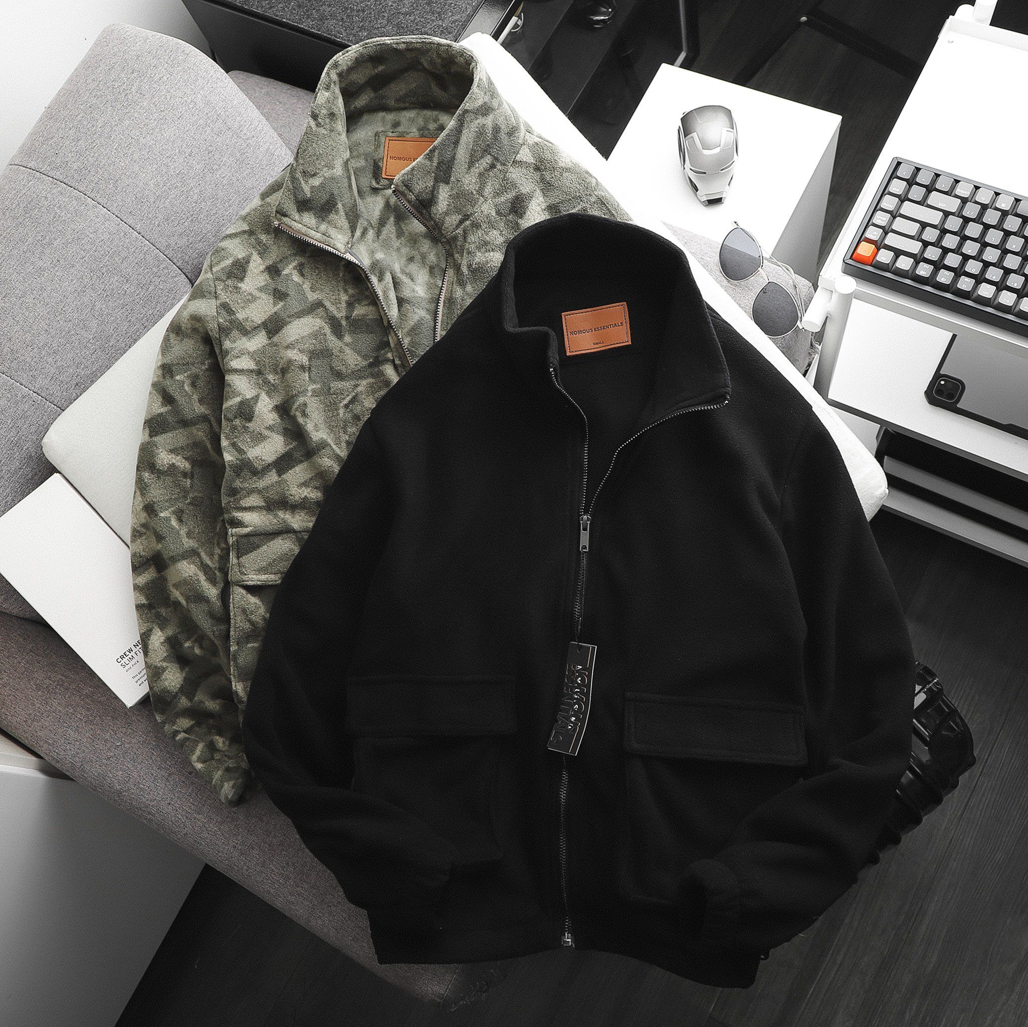 Áo khoác nỉ NOMOUS ESSENTIALS fleece fabric