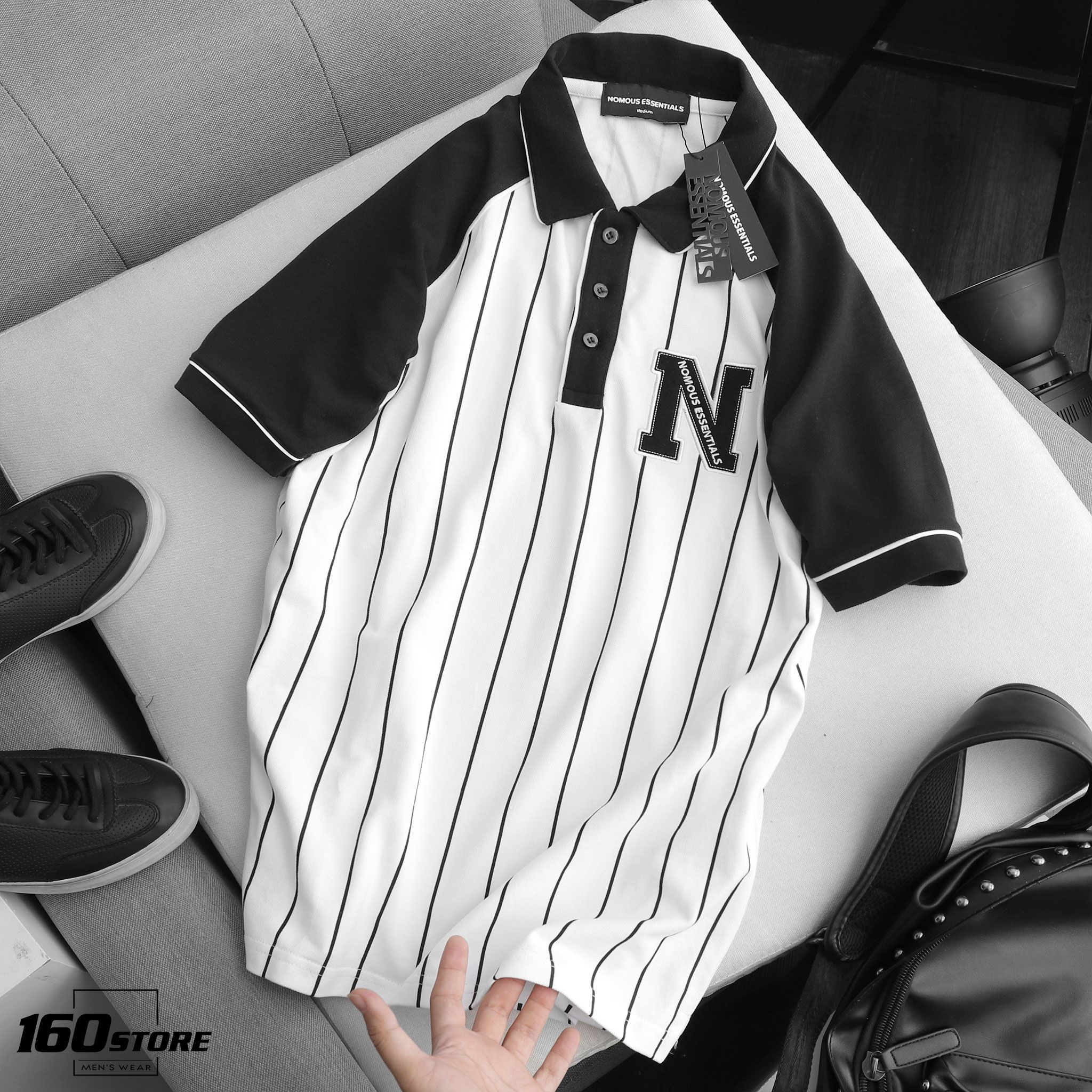 Áo polo NOMOUS ESSENTIALS striped