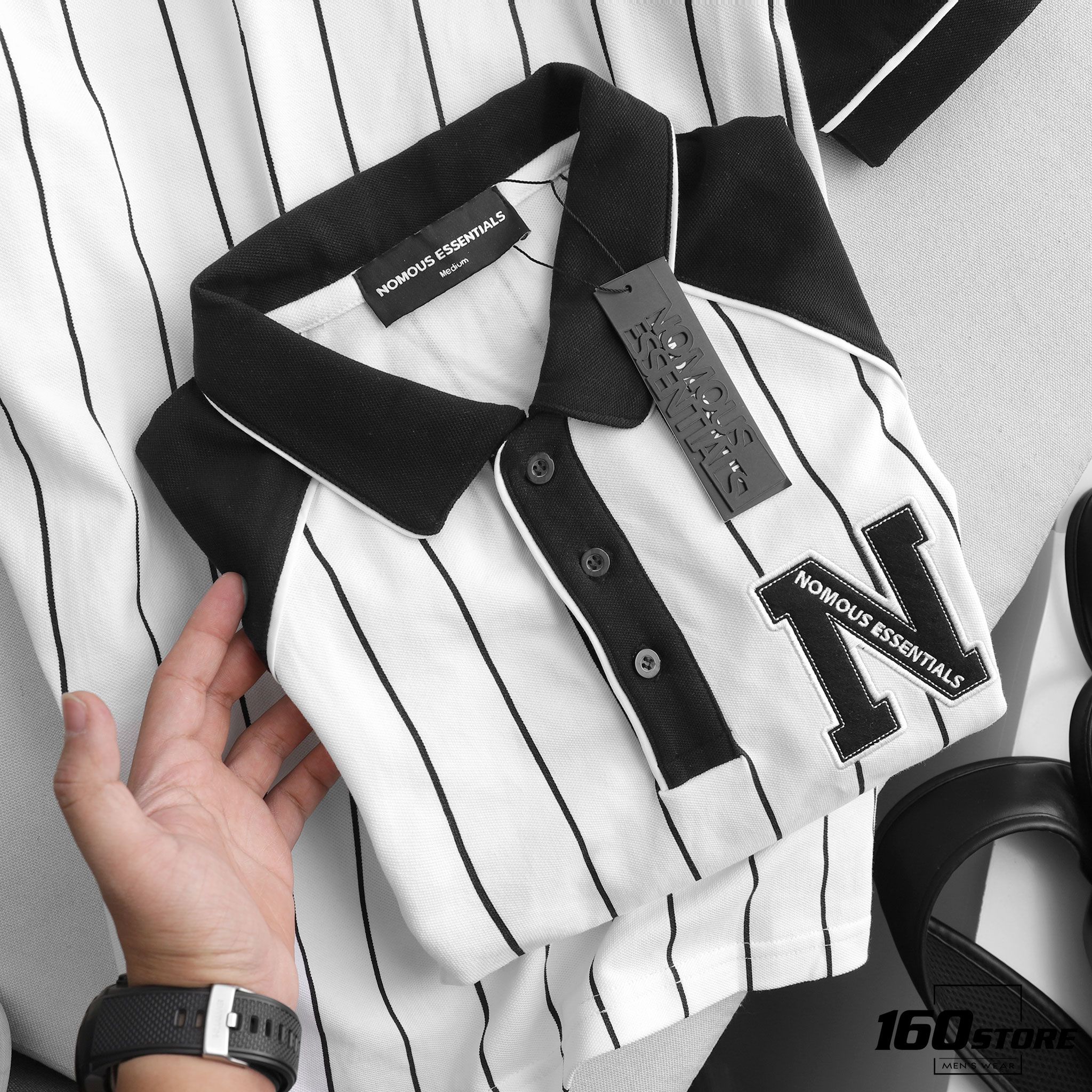 Áo polo NOMOUS ESSENTIALS striped
