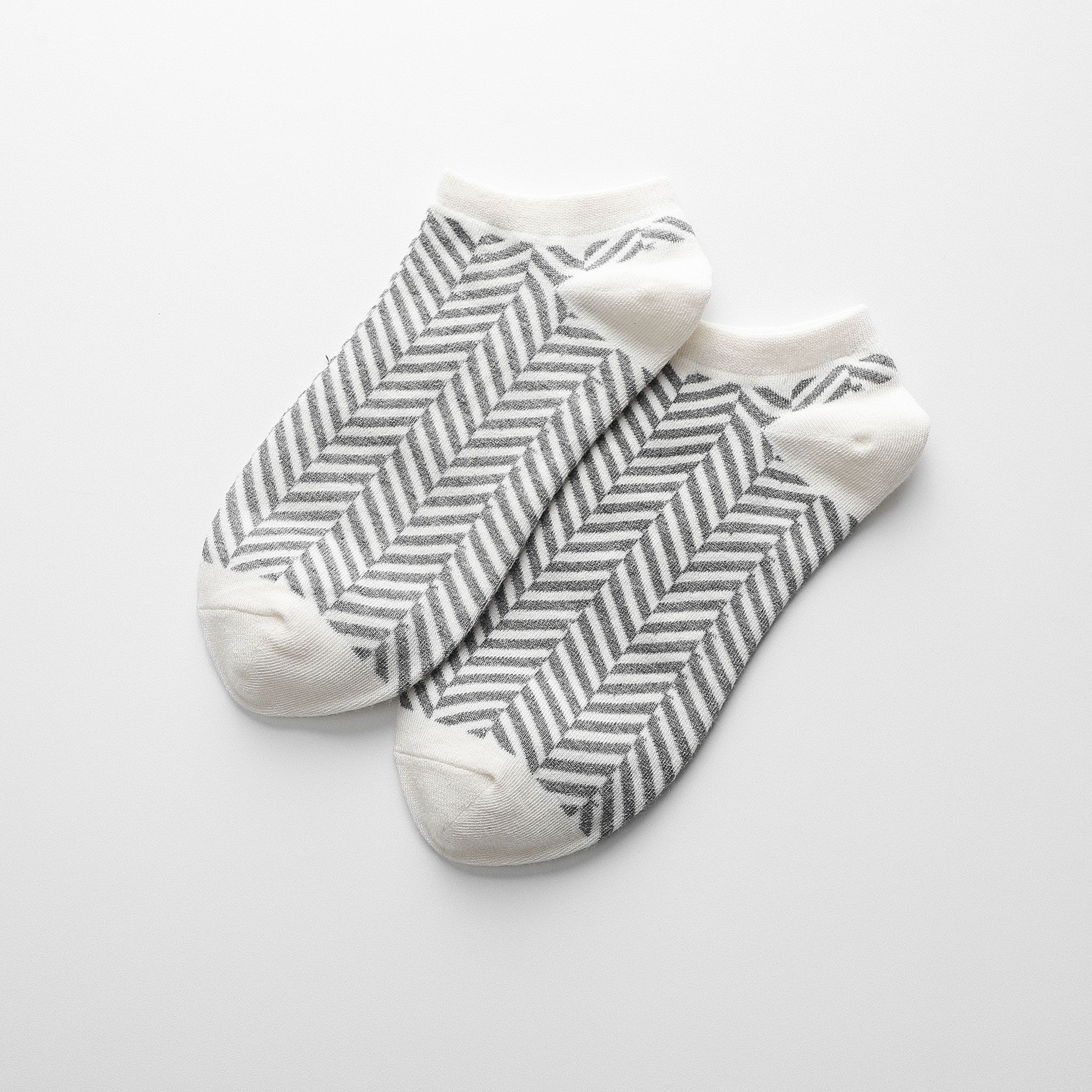 Set Vớ Ngắn BOUTON Striped (3 Đôi)