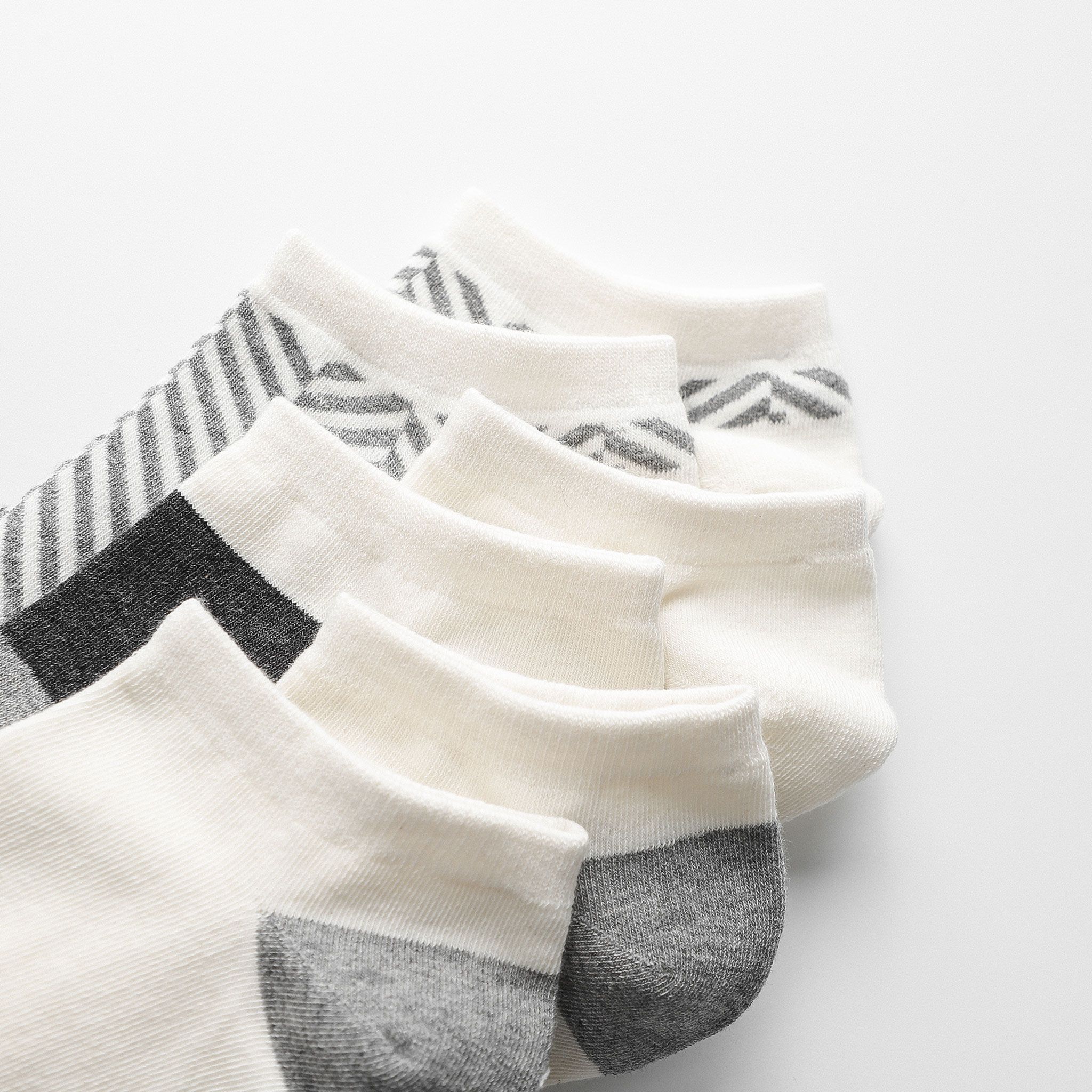 Set Vớ Ngắn BOUTON Striped (3 Đôi)
