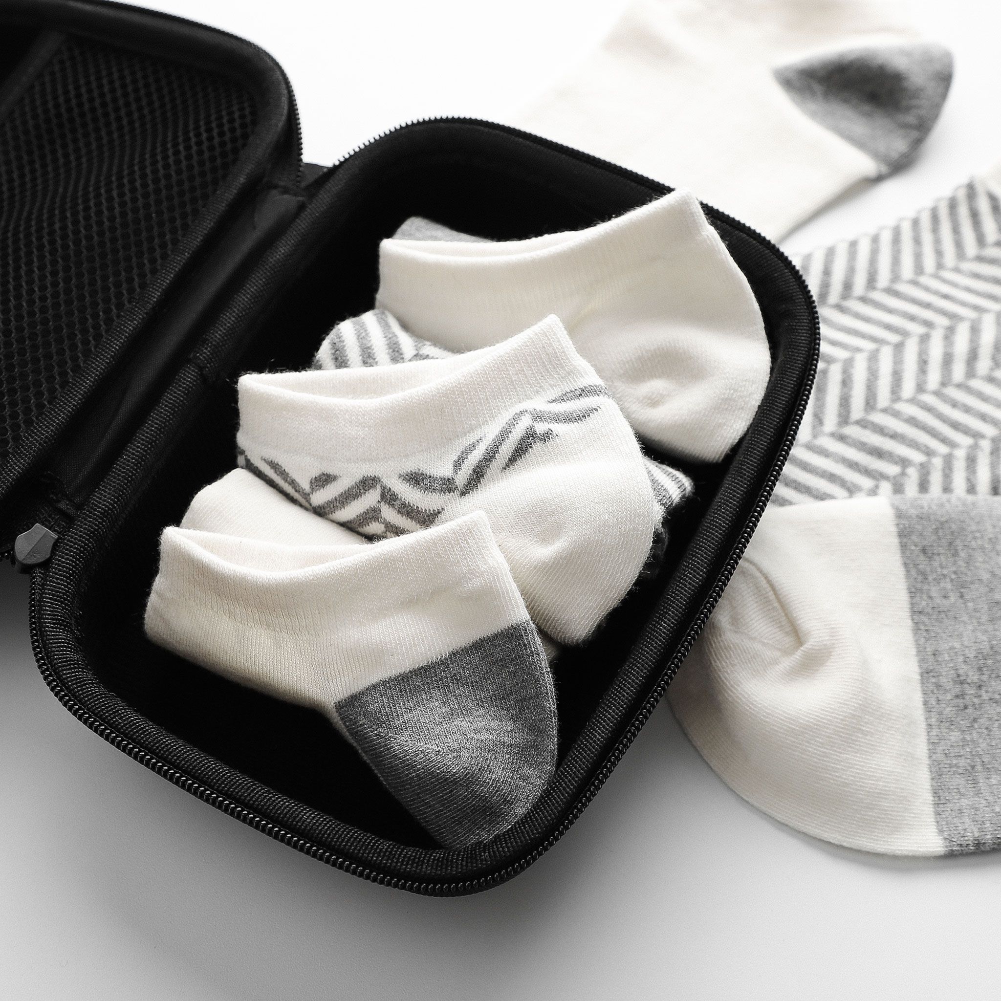 Set Vớ Ngắn BOUTON Striped (3 Đôi)
