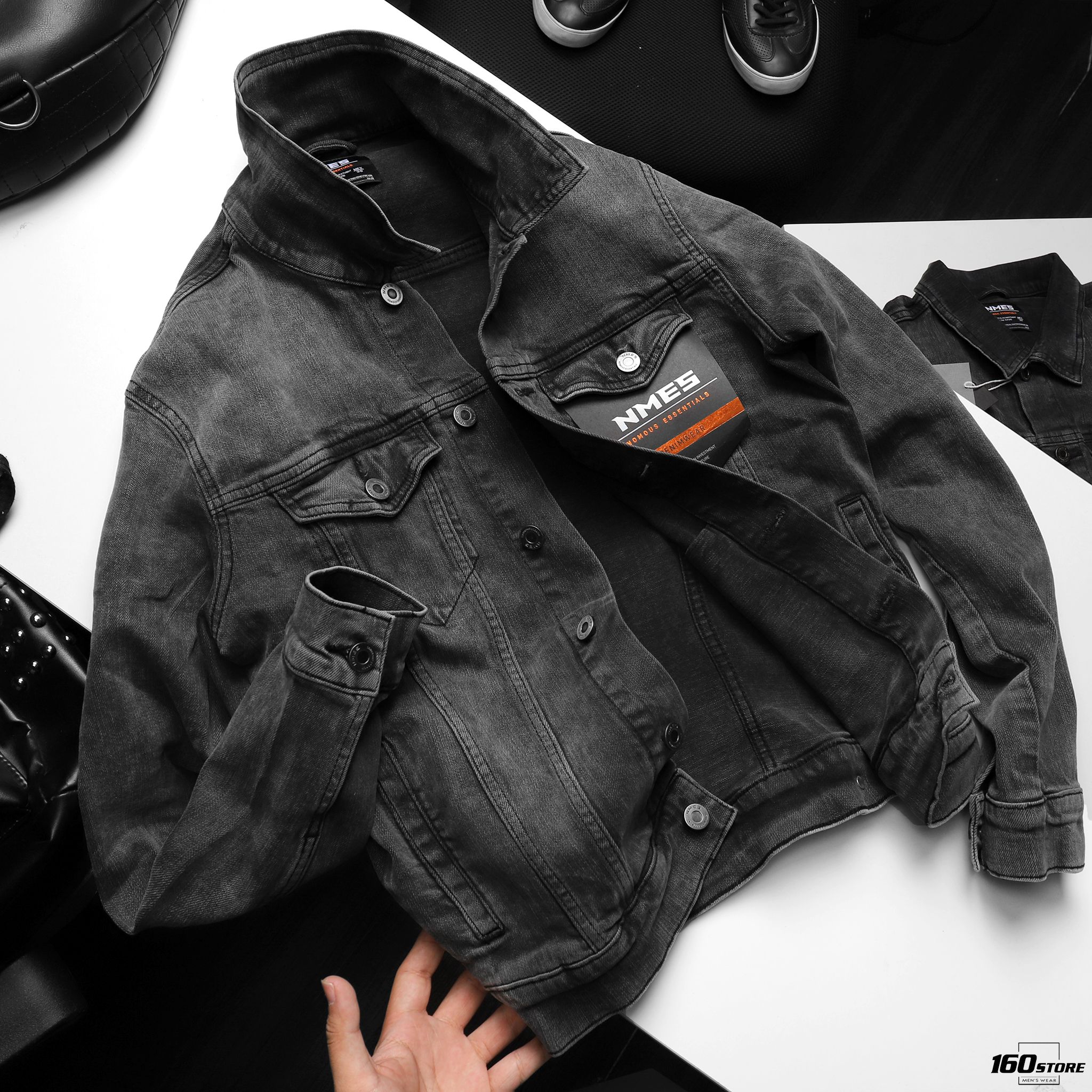 Áo khoác jeans NOMOUS ESSENTIALS Gray fw20
