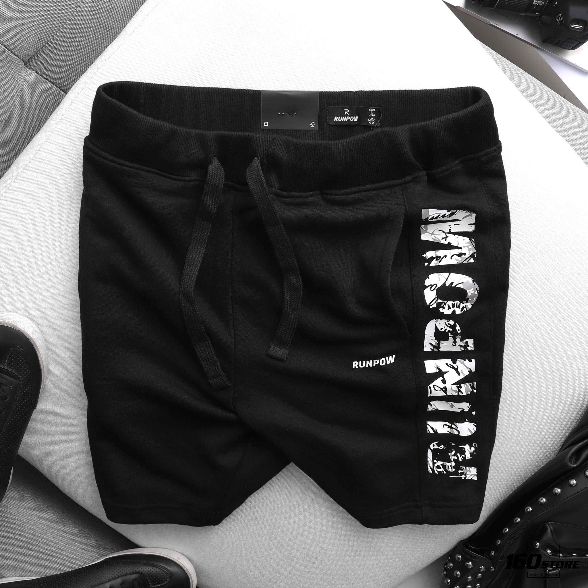 Quần short nỉ RUNPOW Printed
