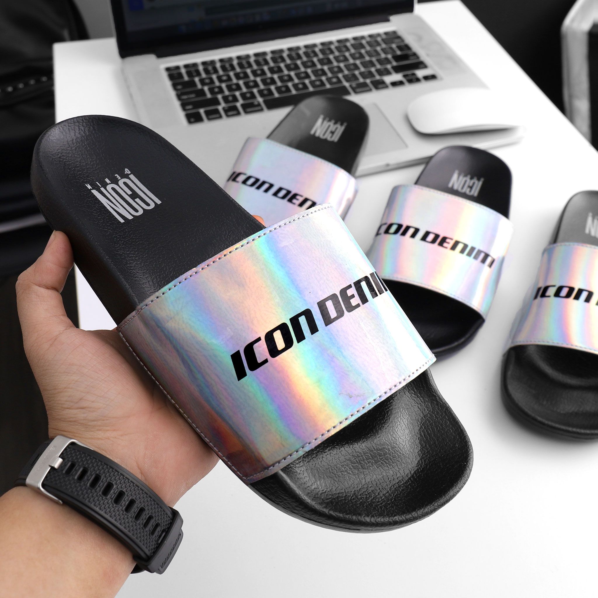 Dép ICON DENIM hologram