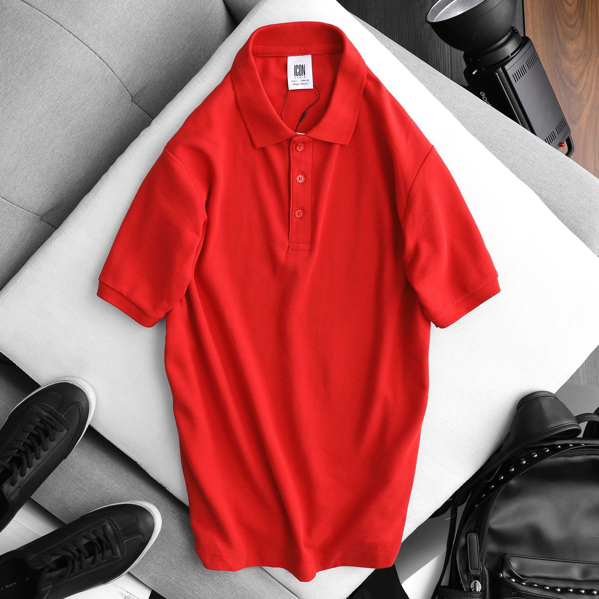 Áo Polo ICON DENIM basic ss20