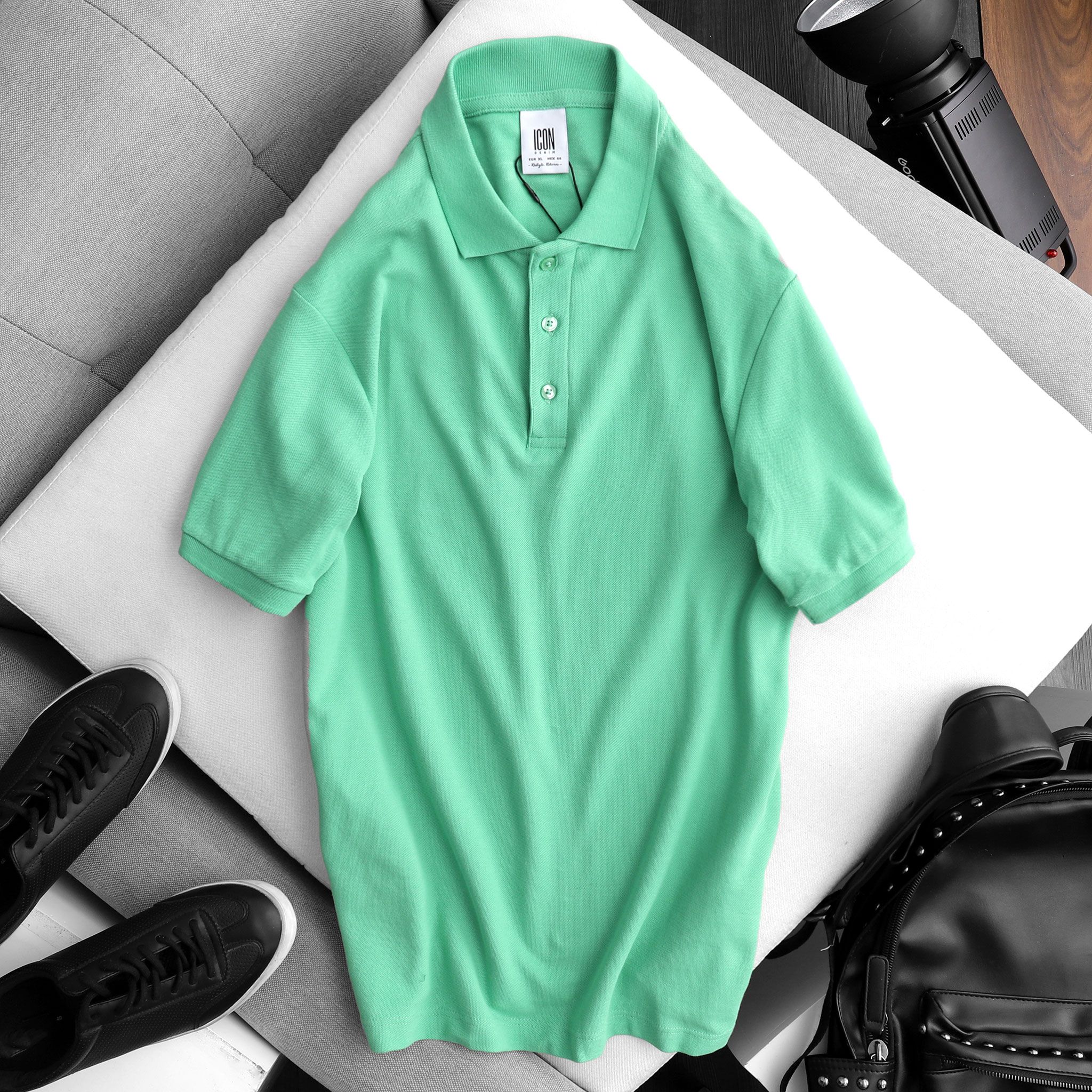 Áo Polo ICON DENIM basic ss20