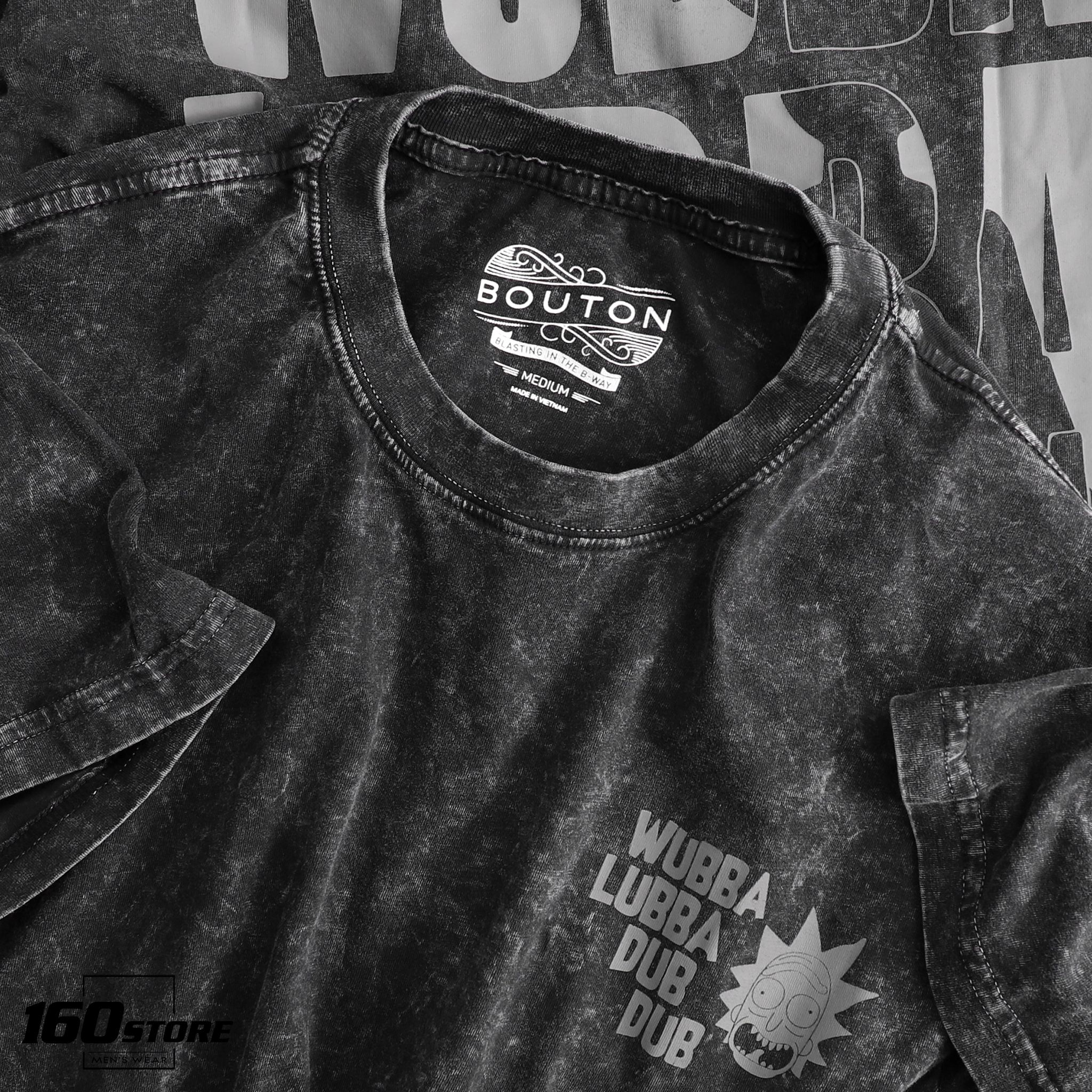 Áo thun BOUTON Rick & M.ty acid wash