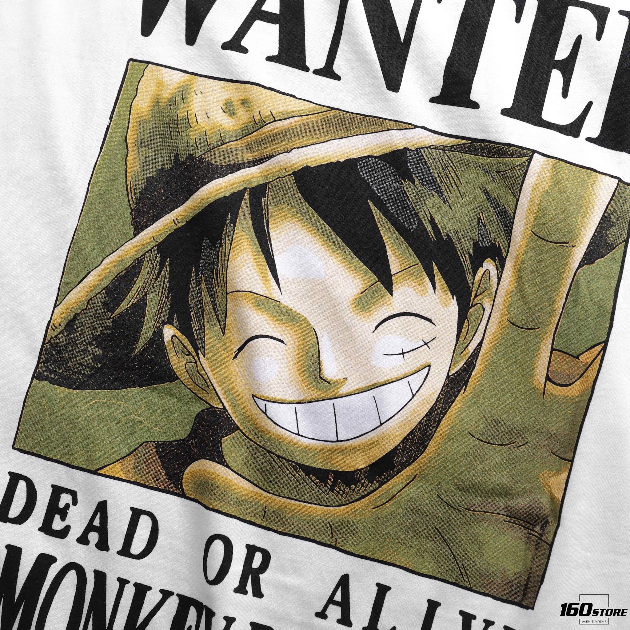 Áo thun BOUTON Wanted M.key D.Luffy