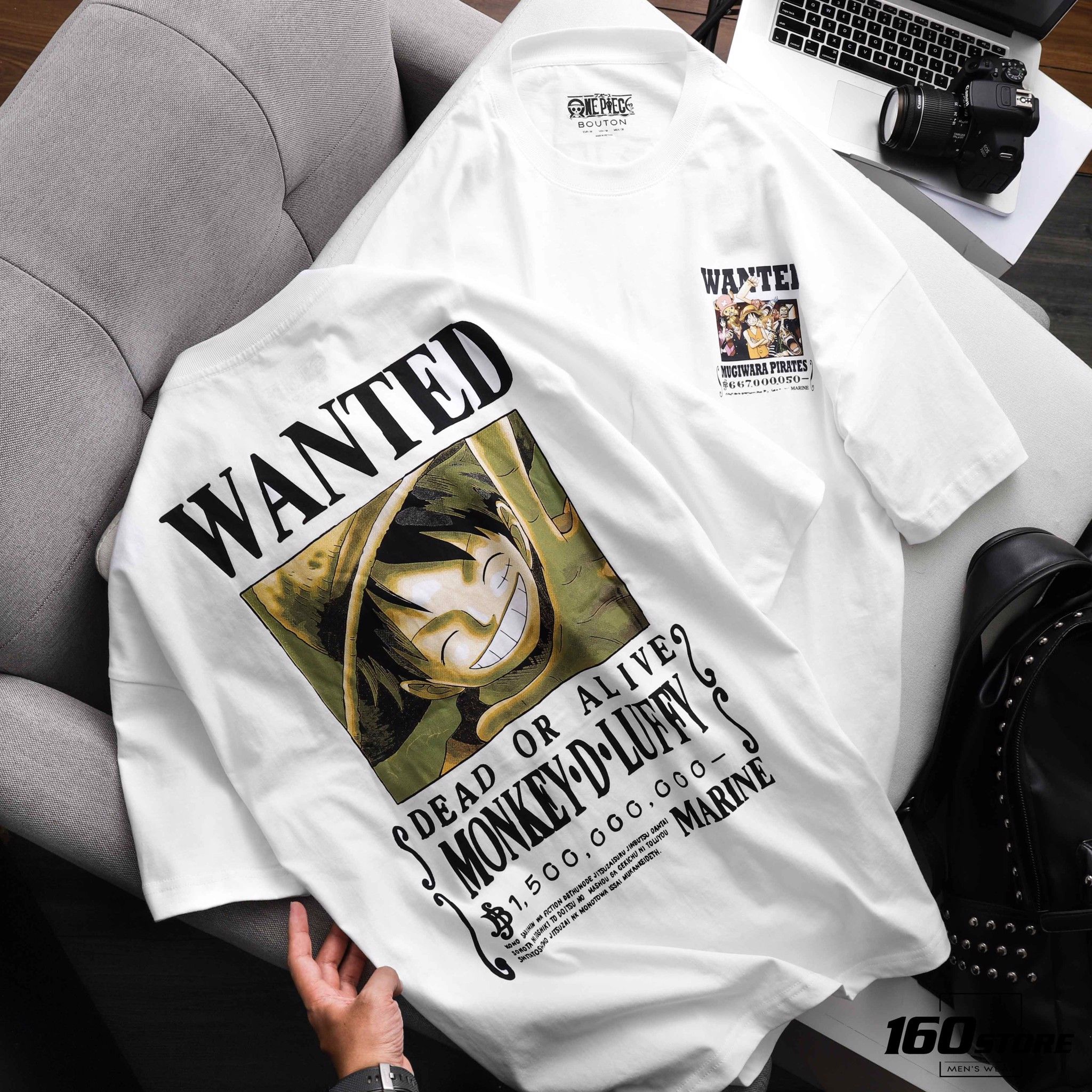 Áo thun BOUTON Wanted M.key D.Luffy