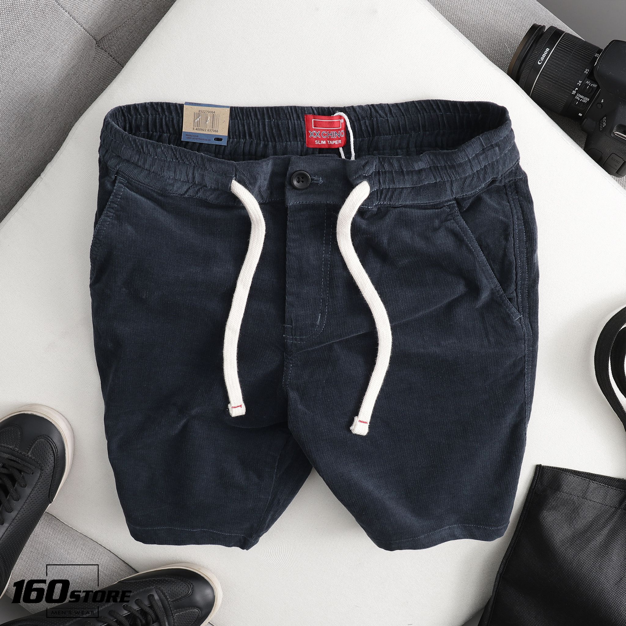Quần short L.VIS vải nhung