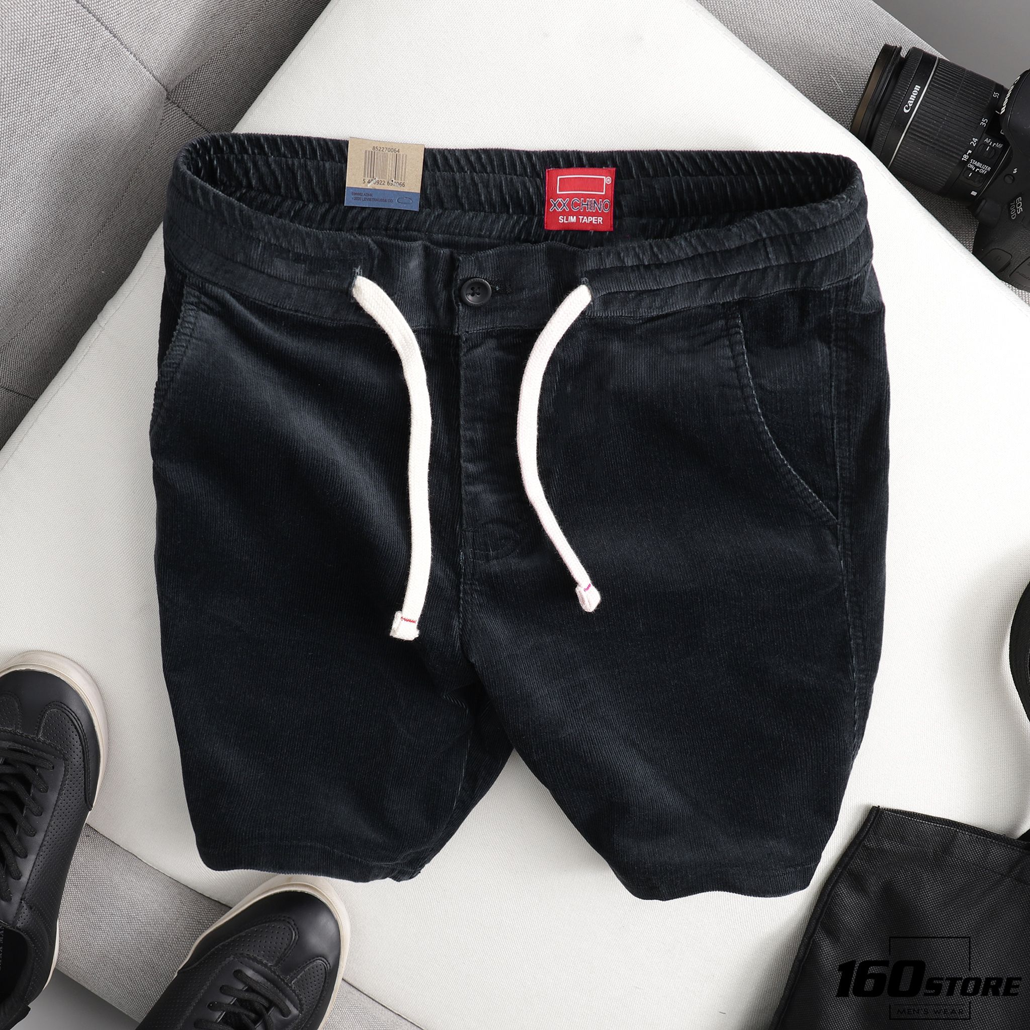 Quần short L.VIS vải nhung
