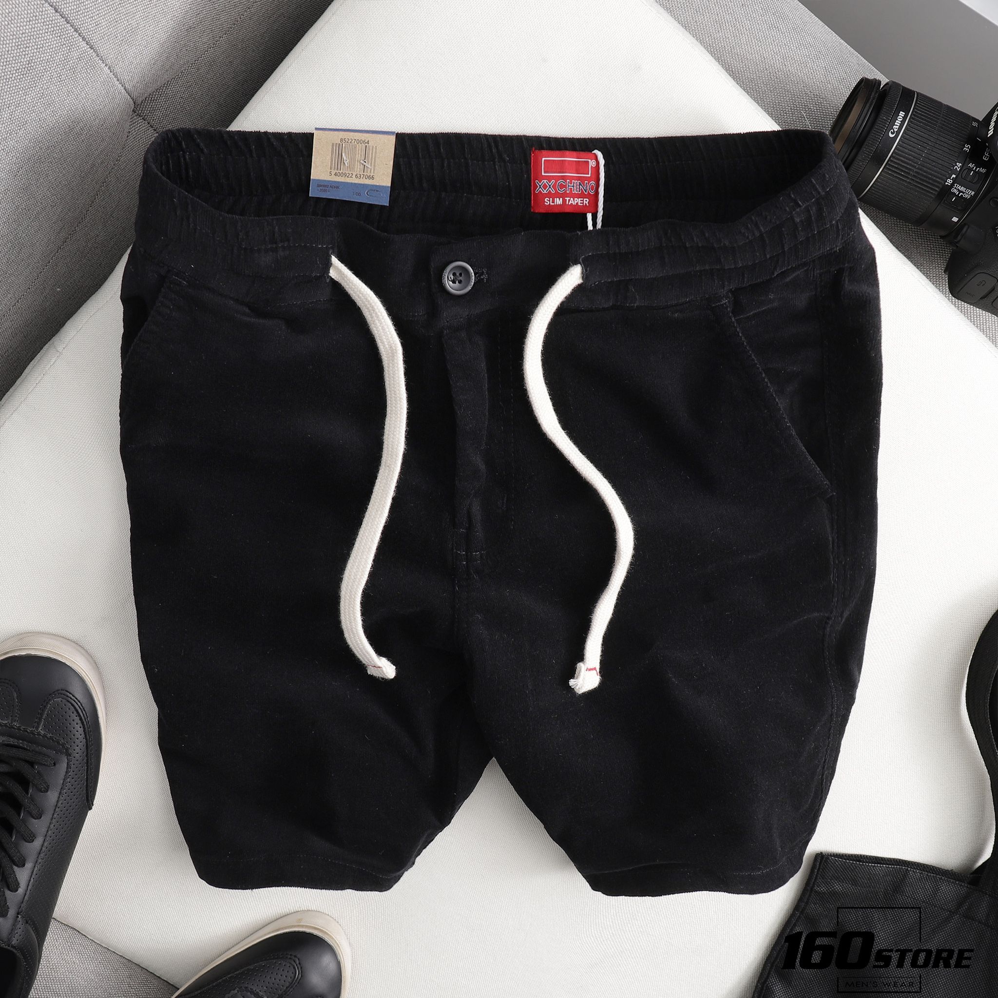 Quần short L.VIS vải nhung