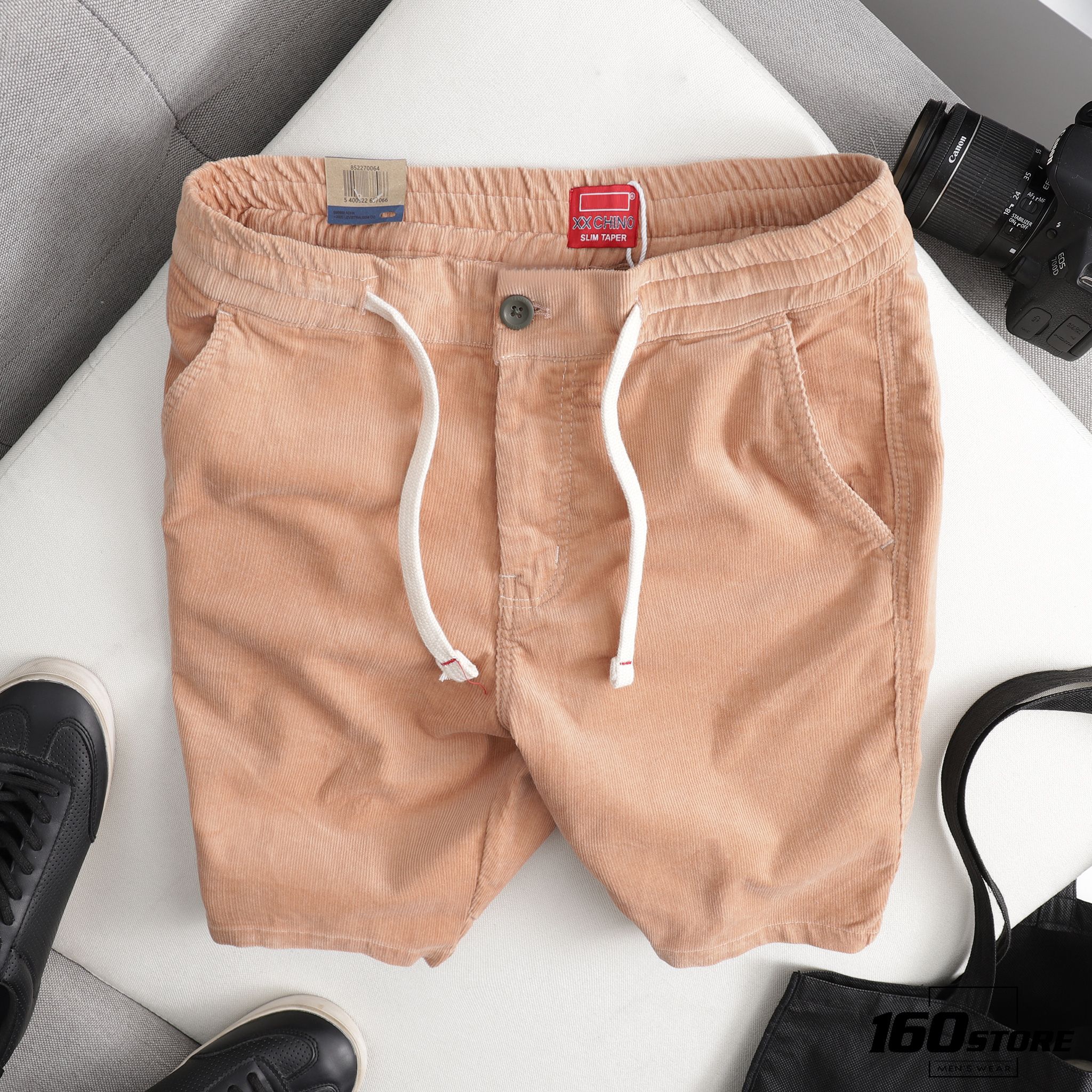 Quần short L.VIS vải nhung