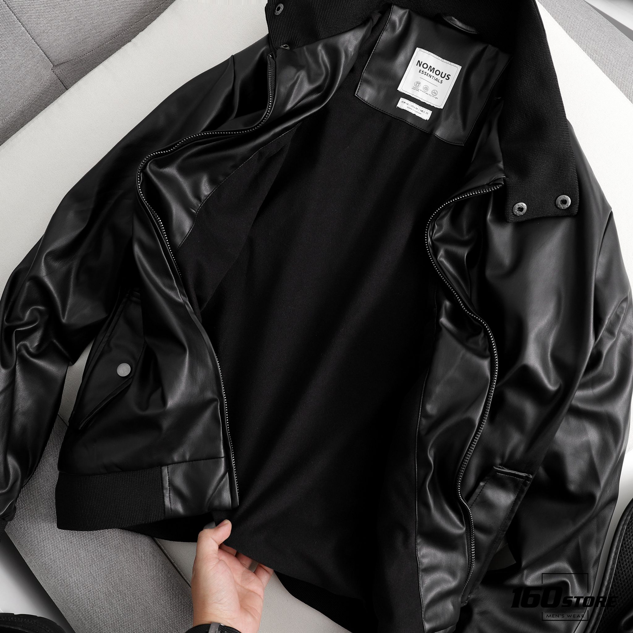 Áo khoác da NOMOUS ESSENTIALS Faux Leather