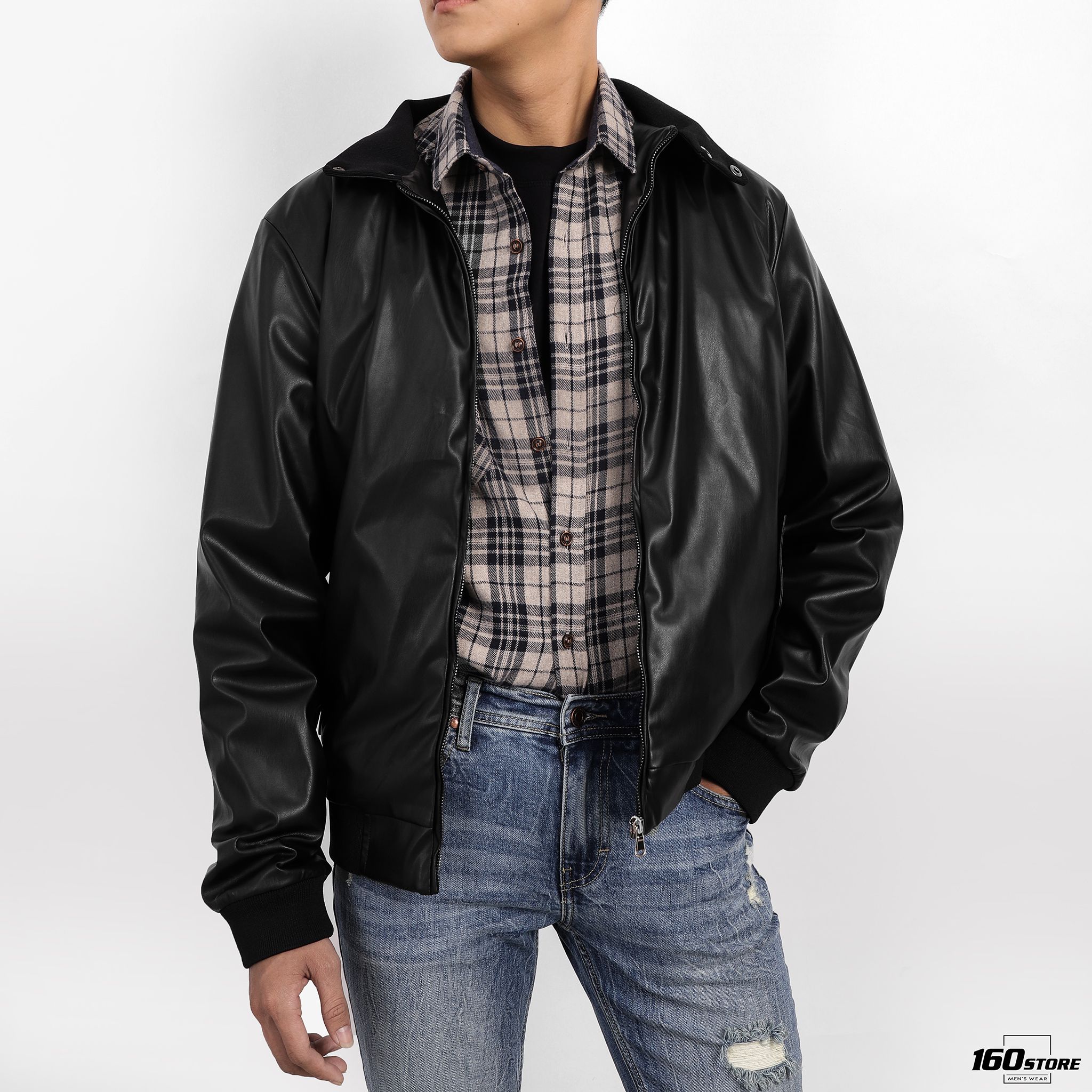 Áo khoác da NOMOUS ESSENTIALS Faux Leather