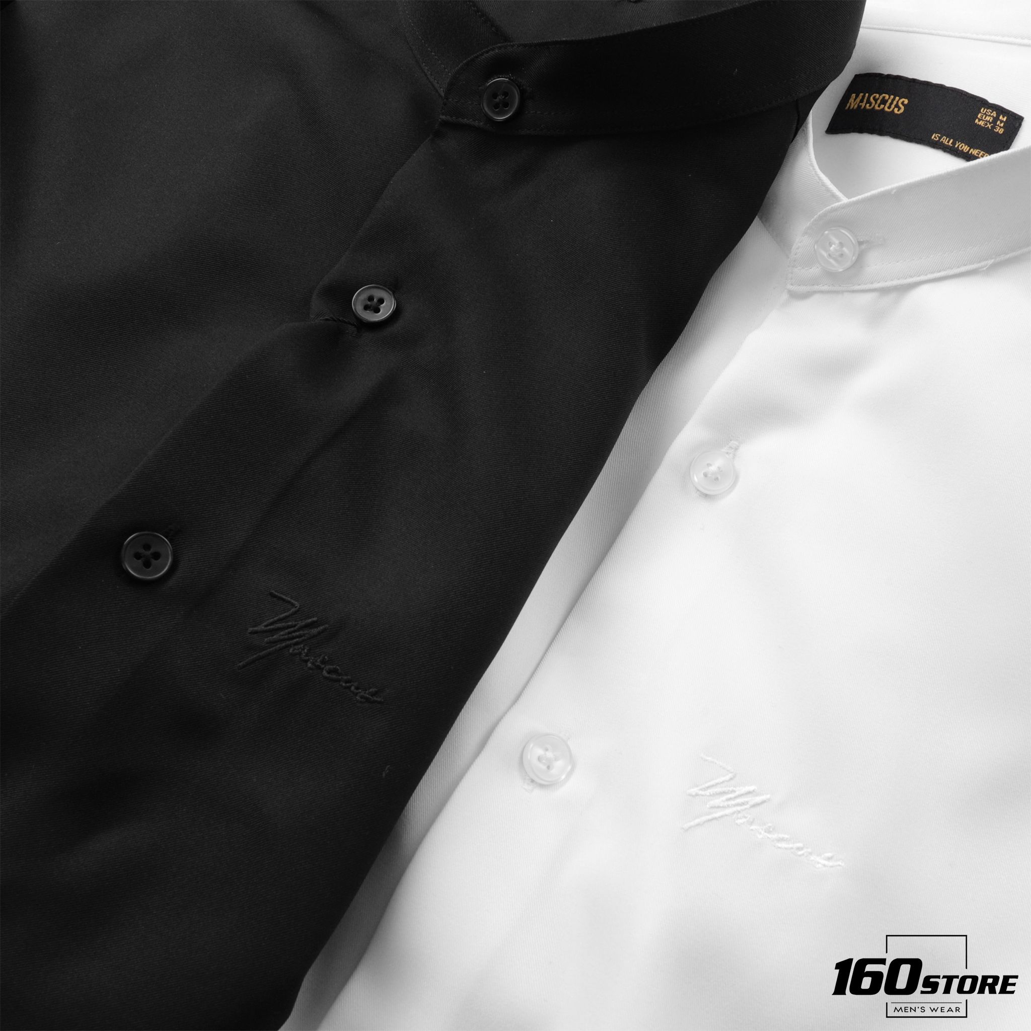 Áo sơmi MASCUS Grandad collar