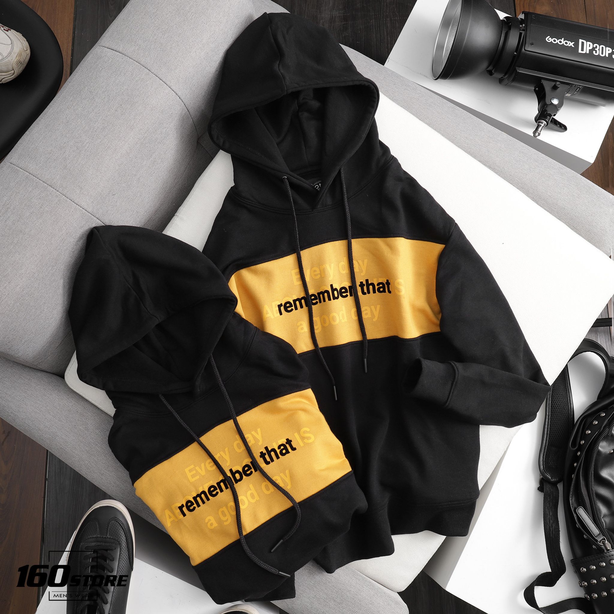 Áo hoodie BOUTON colourblock