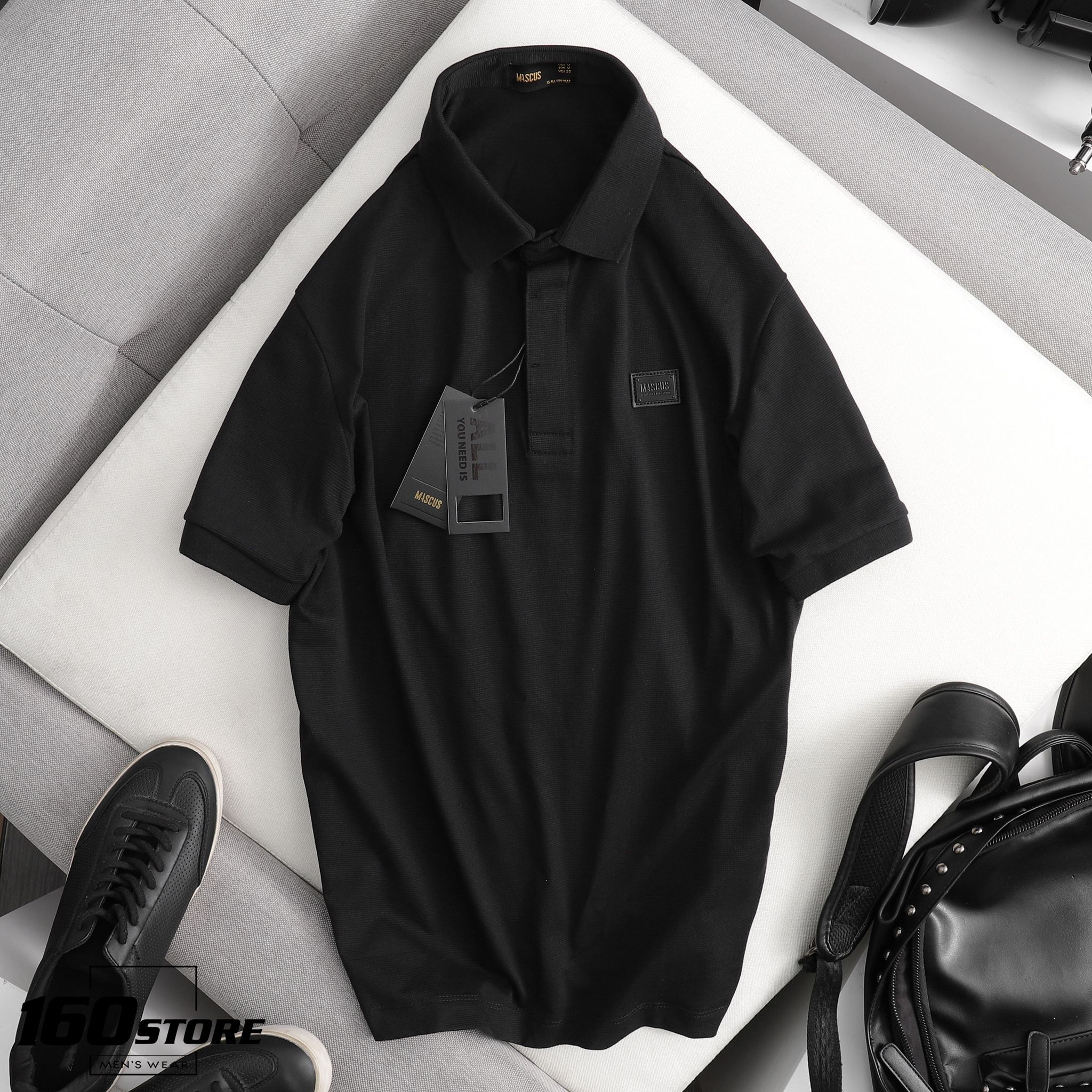 Áo polo MASCUS w metal box logo