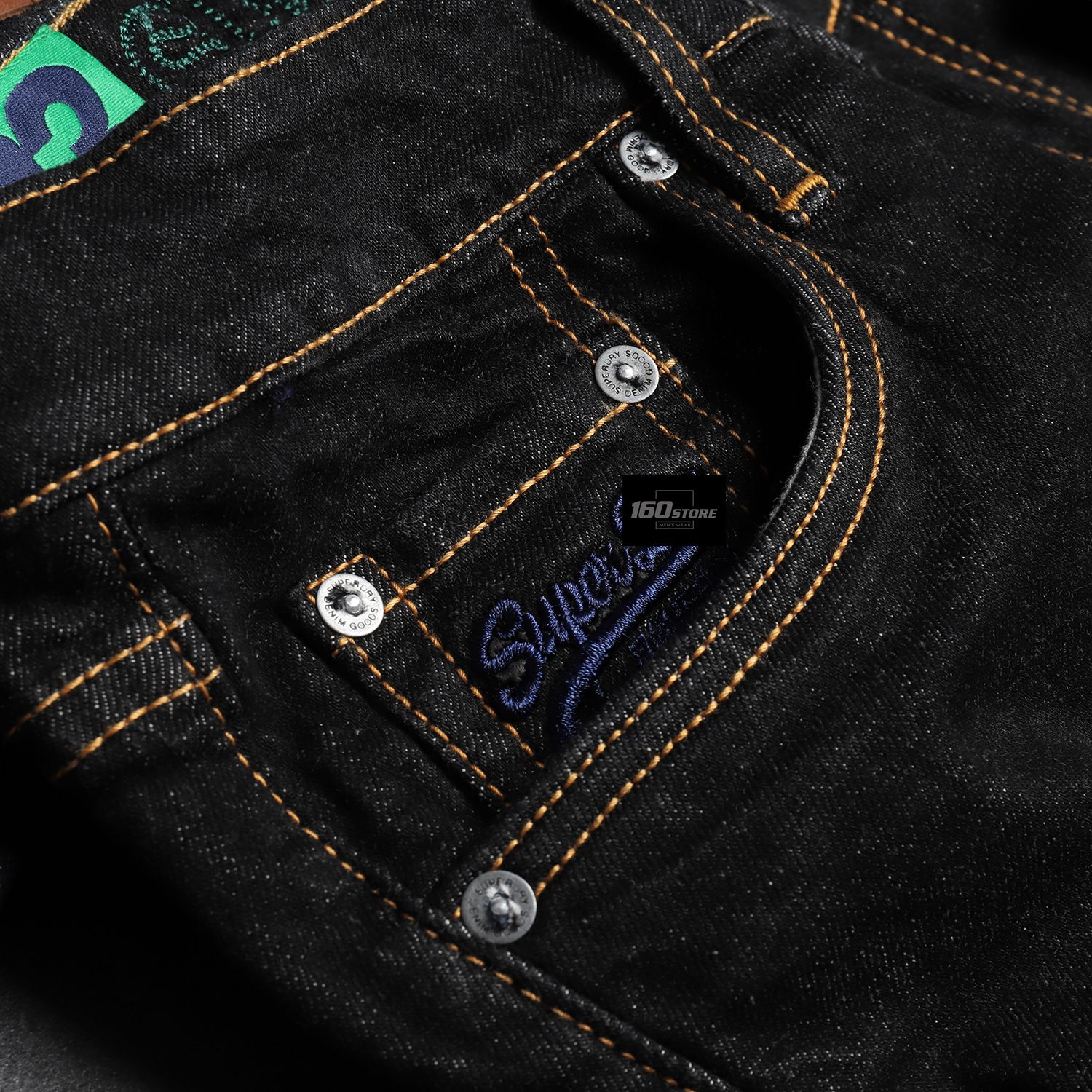 QUẦN JEAN S.D BLACK INDIGO SLIM