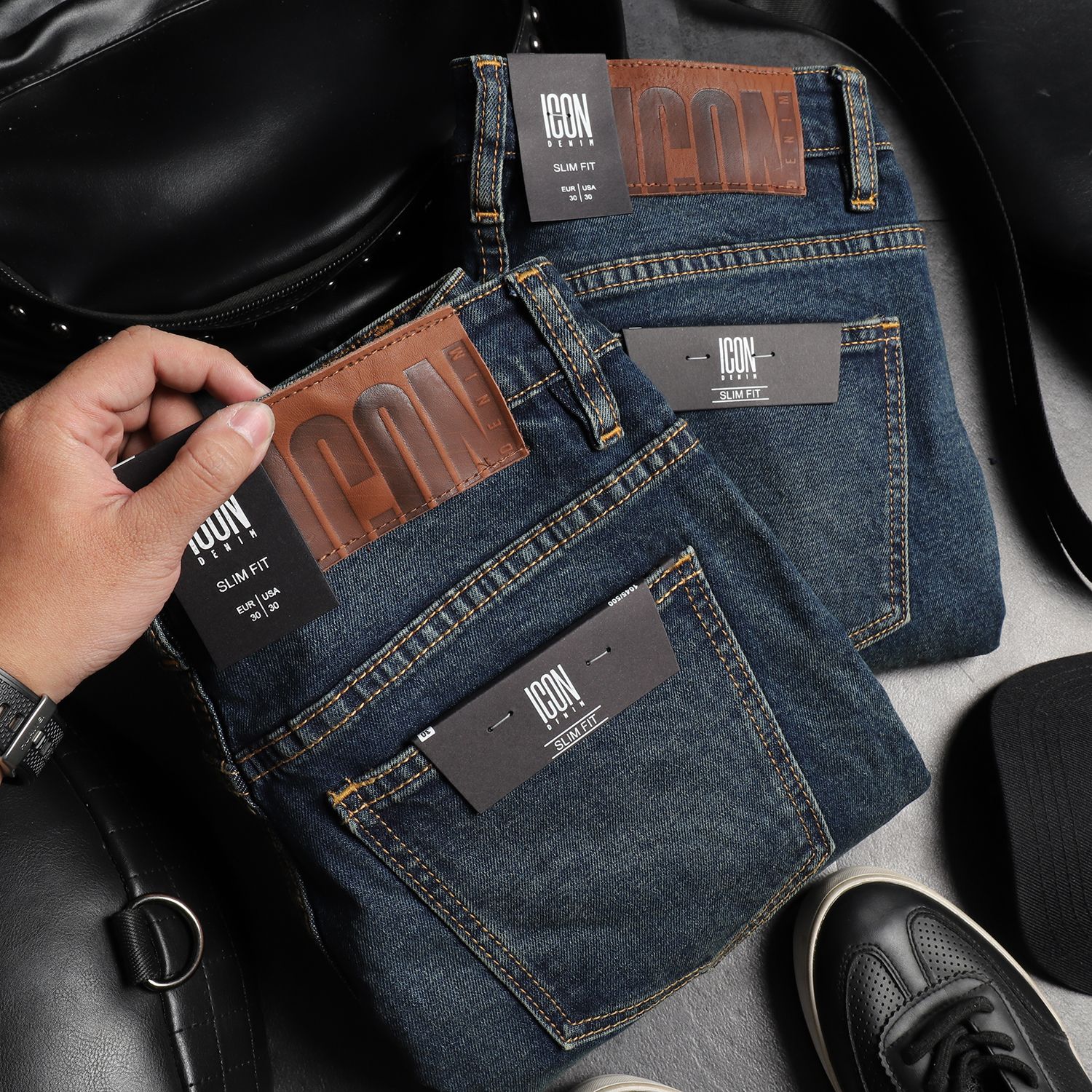 Quần jean ICON DENIM Slim fit ss20