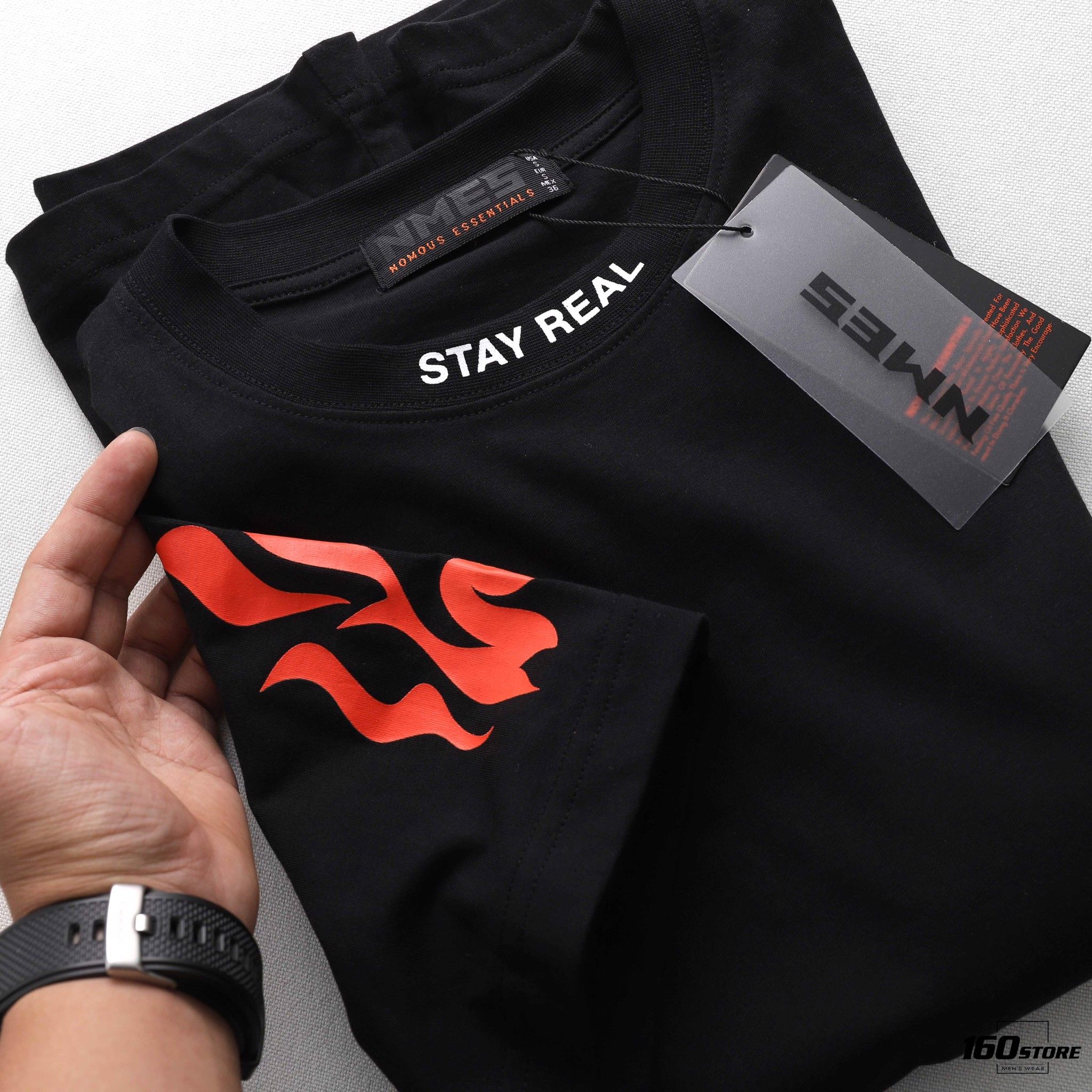 Áo thun NOMOUS ESSENTIALS stay real oversize