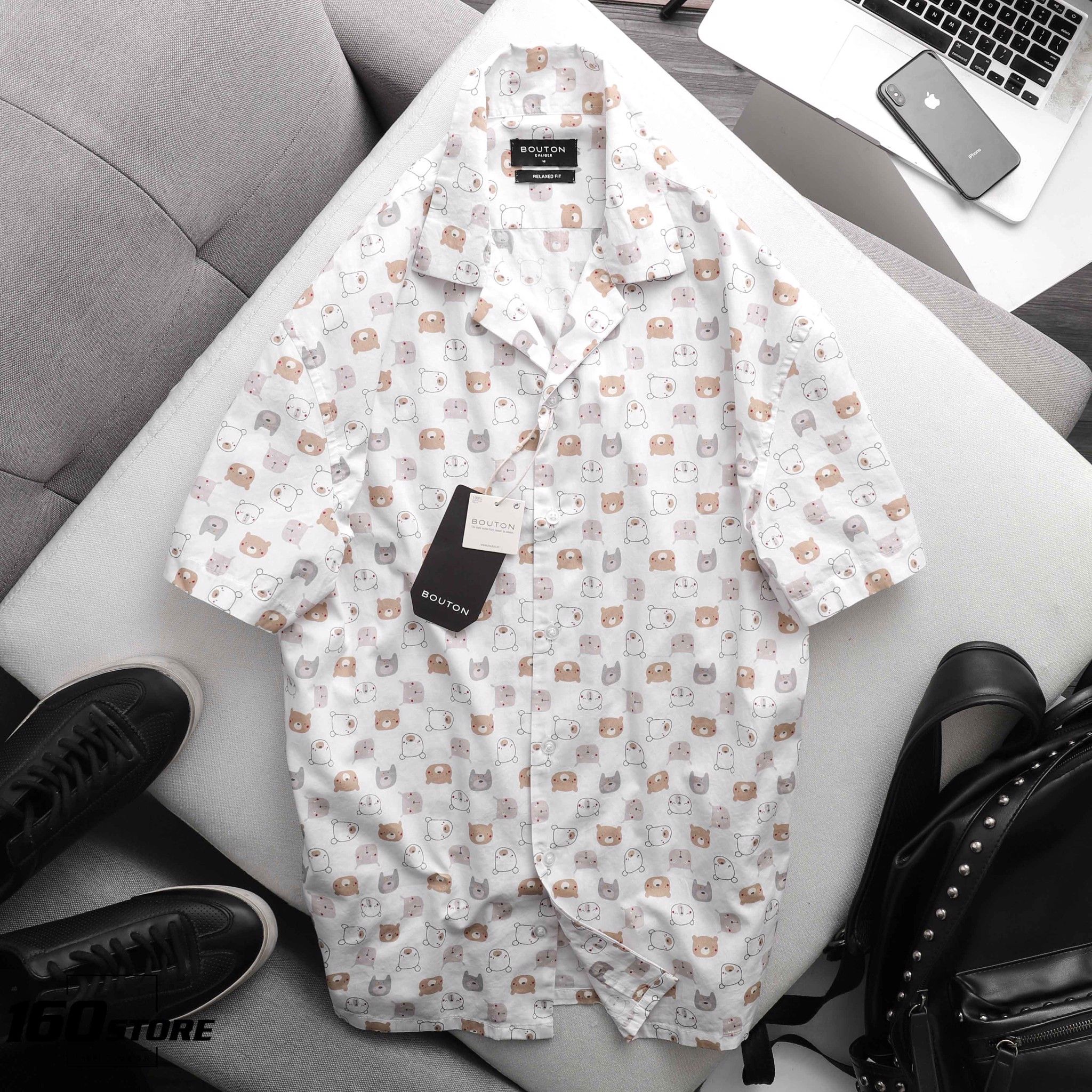 Áo sơmi BOUTON Relaxed fit Printed (TN)
