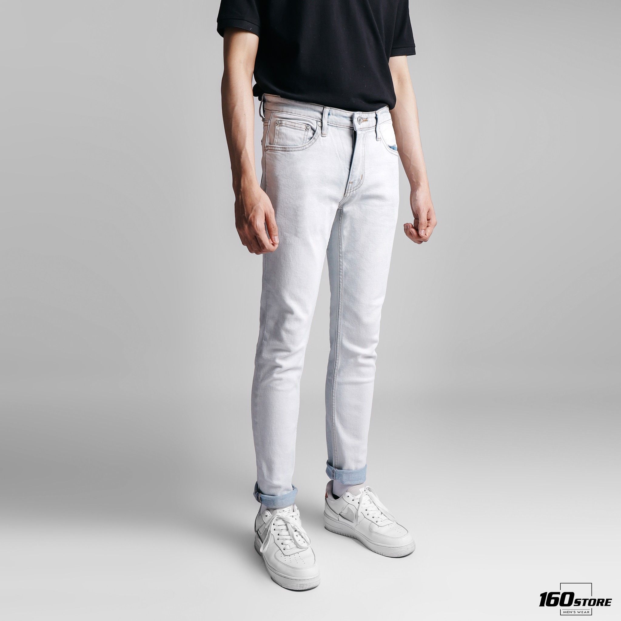 Quần jeans NOMOUS ESSENTIALS light bule slim
