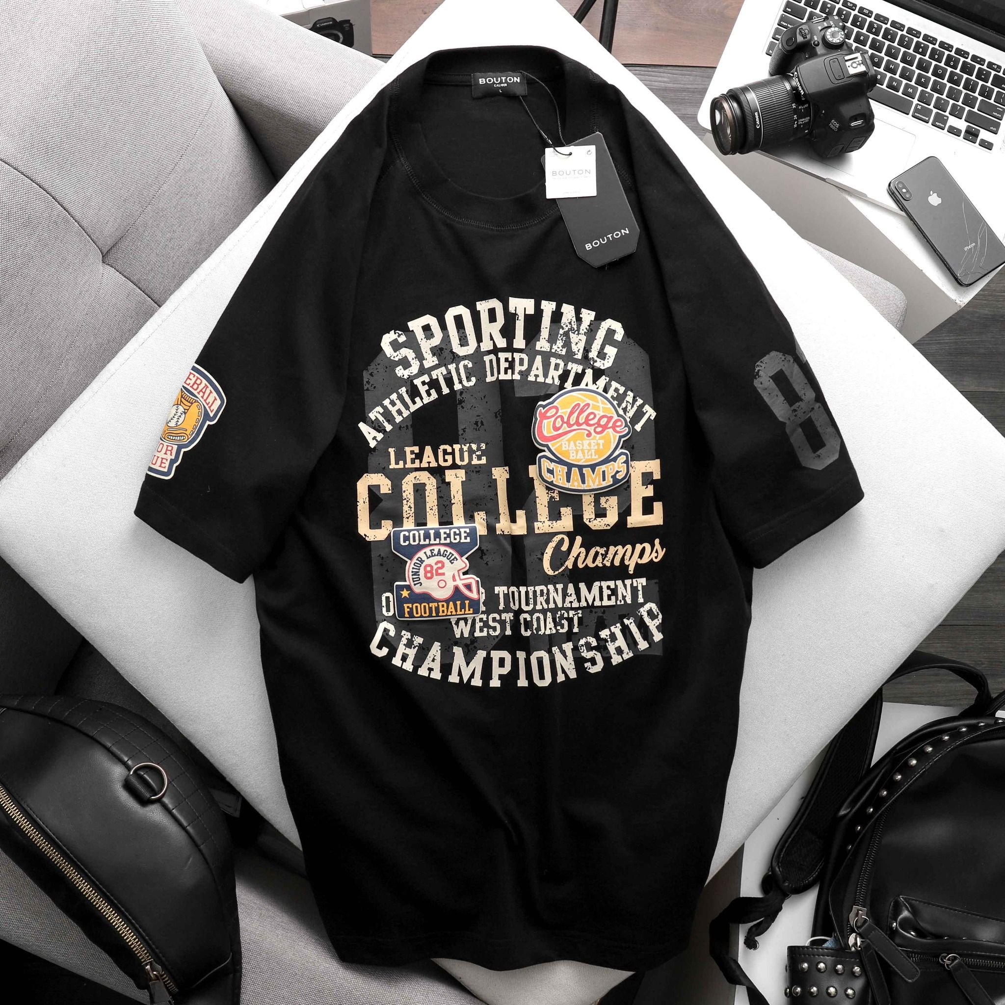 Áo Thun BOUTON Raglan Athletic College