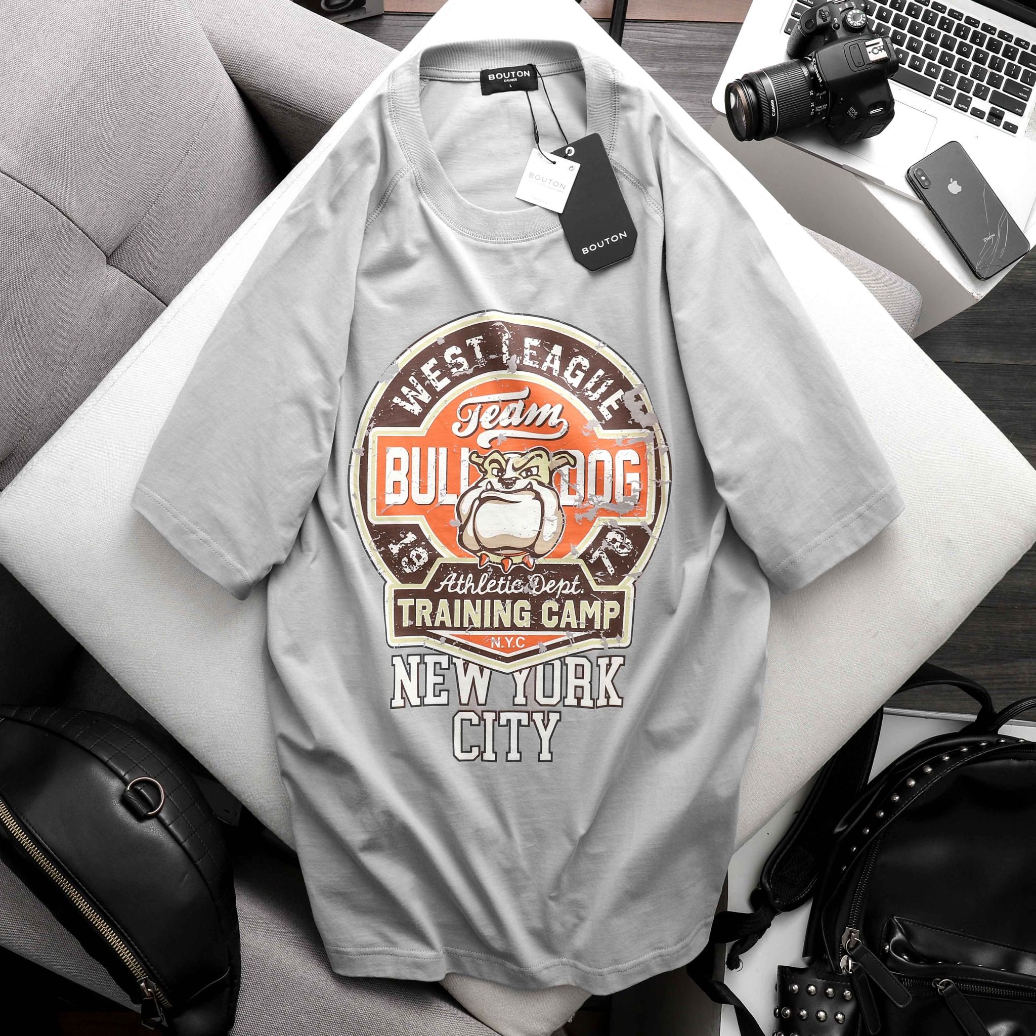 Áo Thun BOUTON Raglan Athletic College