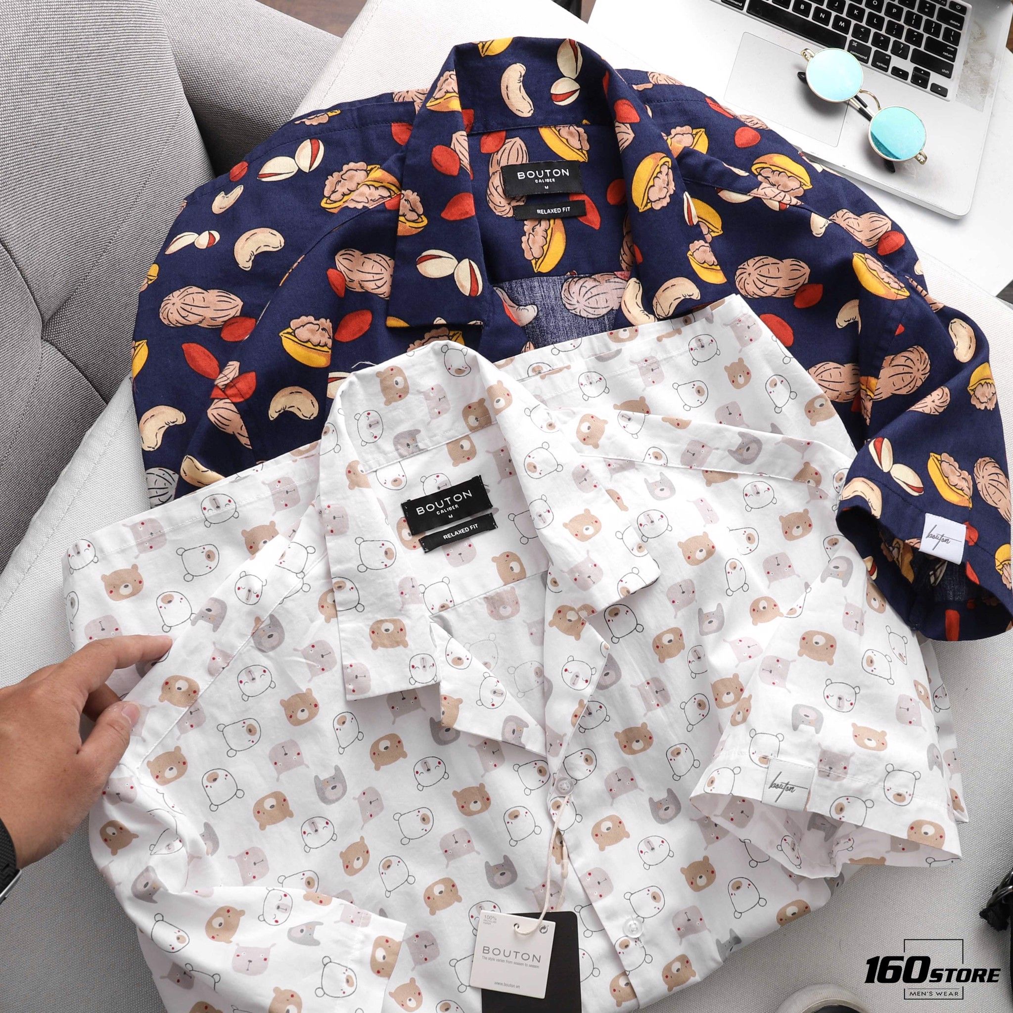 Áo sơmi BOUTON Relaxed fit Printed (TN)