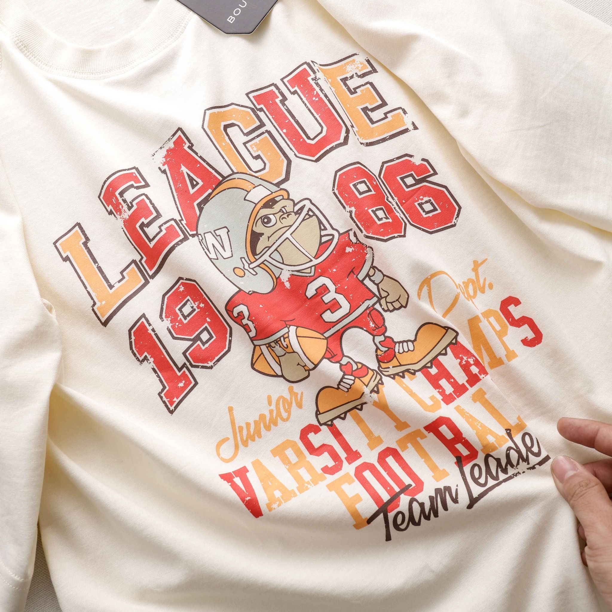 Áo Thun BOUTON Raglan Athletic College