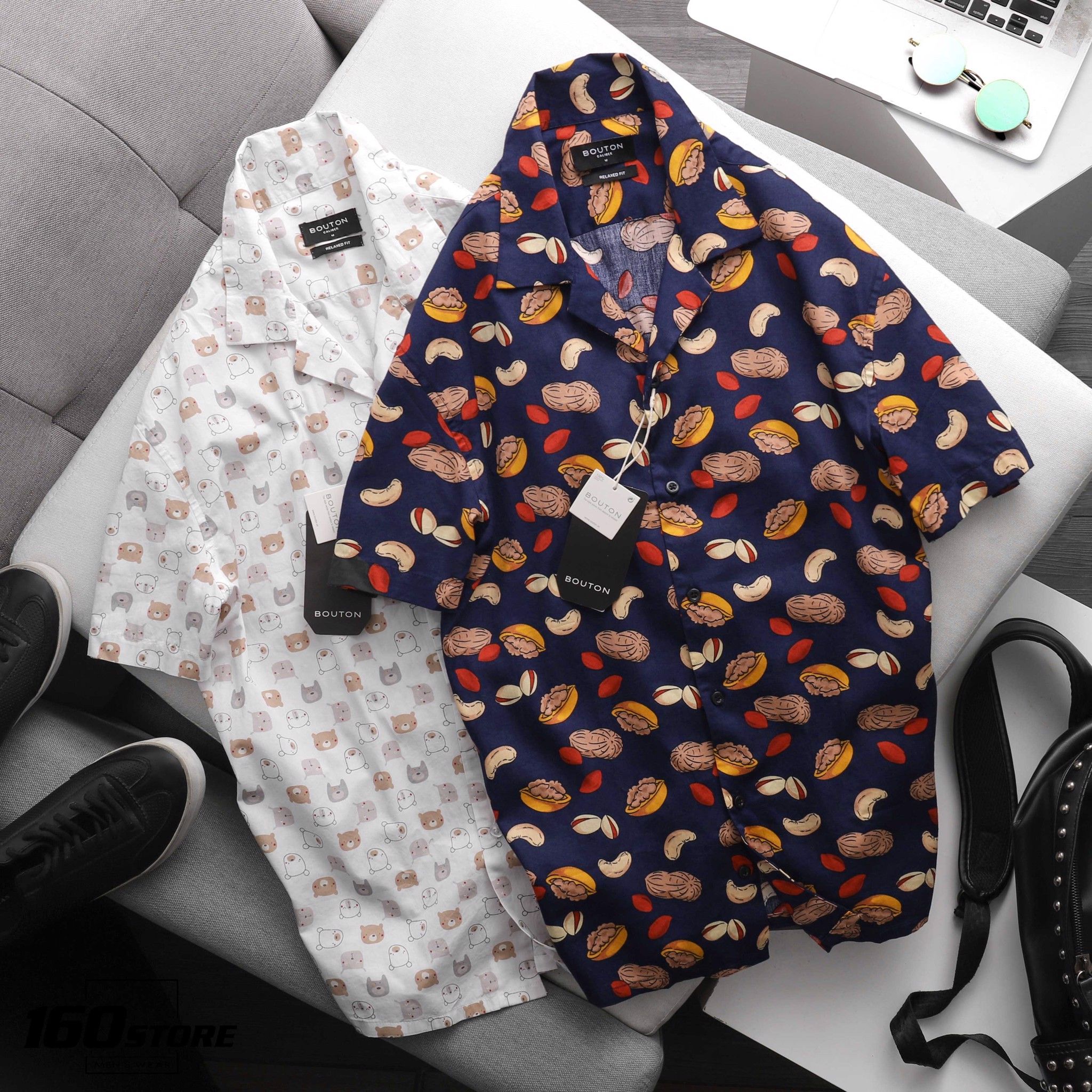 Áo sơmi BOUTON Relaxed fit Printed (TN)