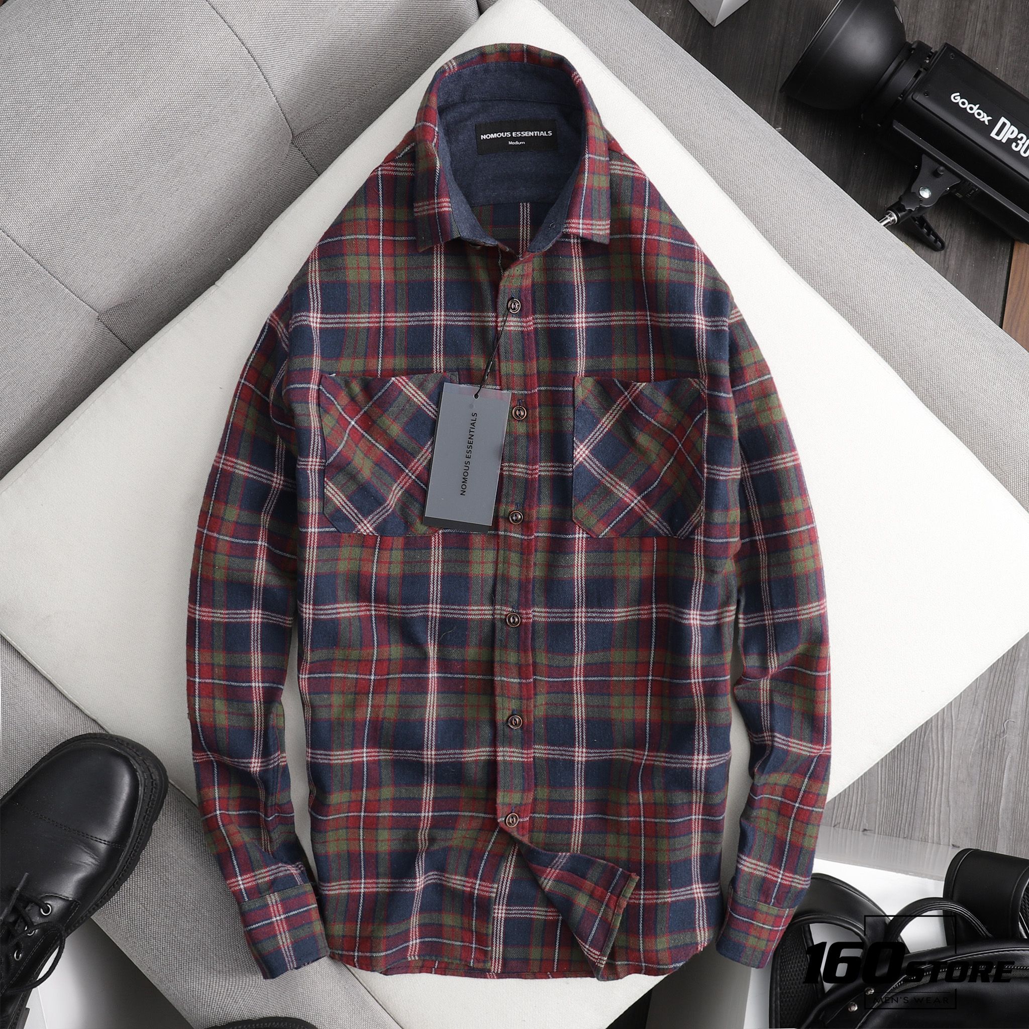Áo sơmi caro NOMOUS ESSENTIALS flannel