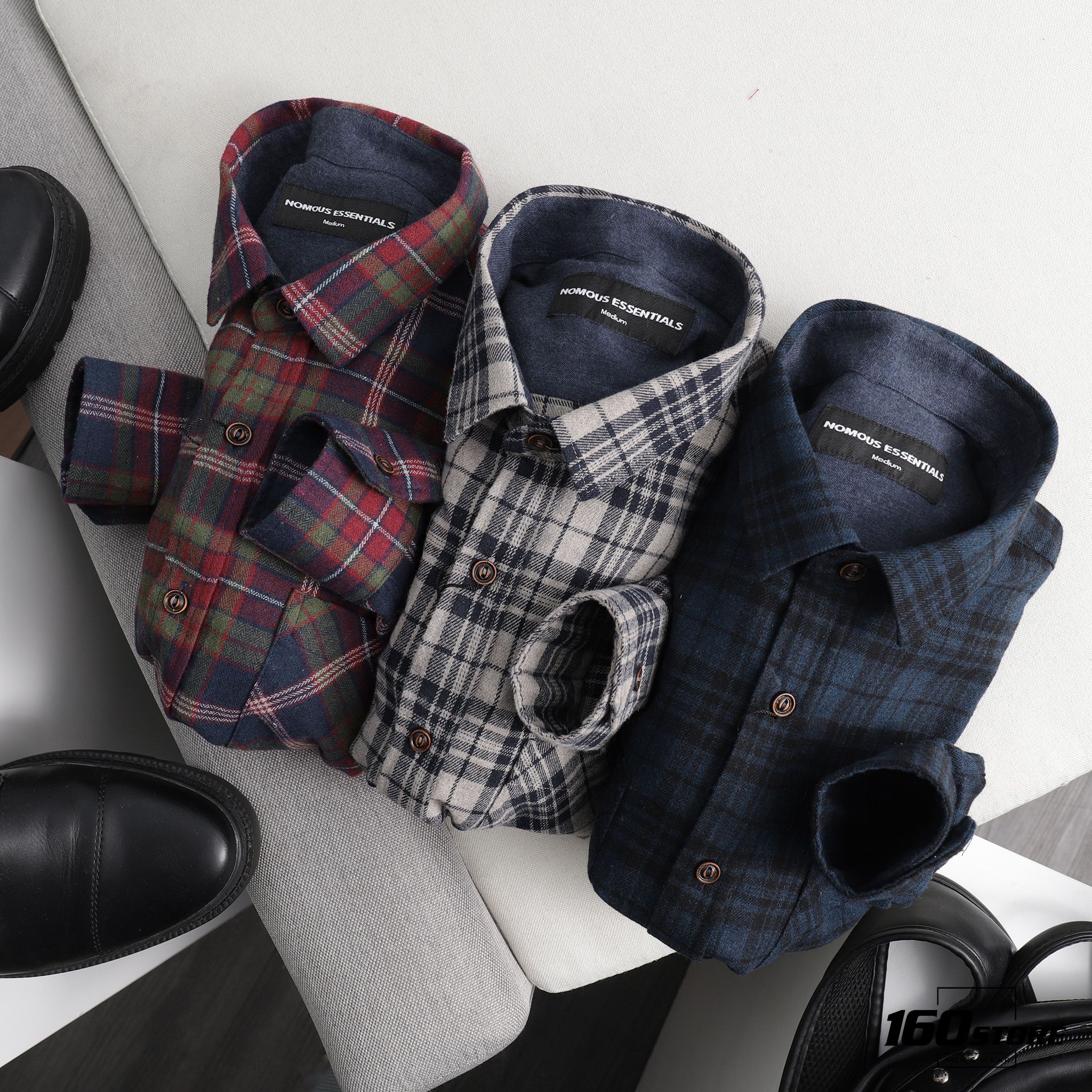 Áo sơmi caro NOMOUS ESSENTIALS flannel