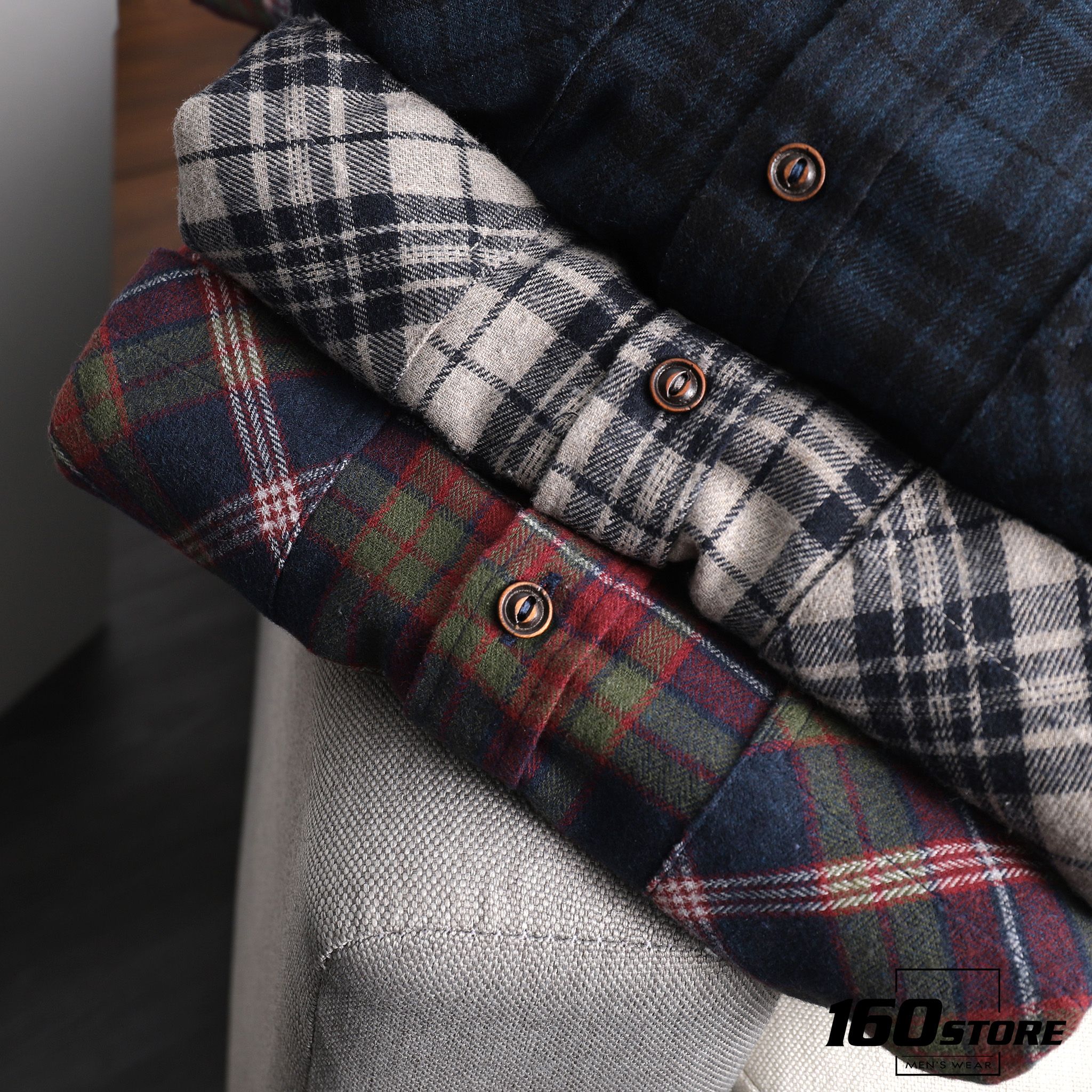 Áo sơmi caro NOMOUS ESSENTIALS flannel