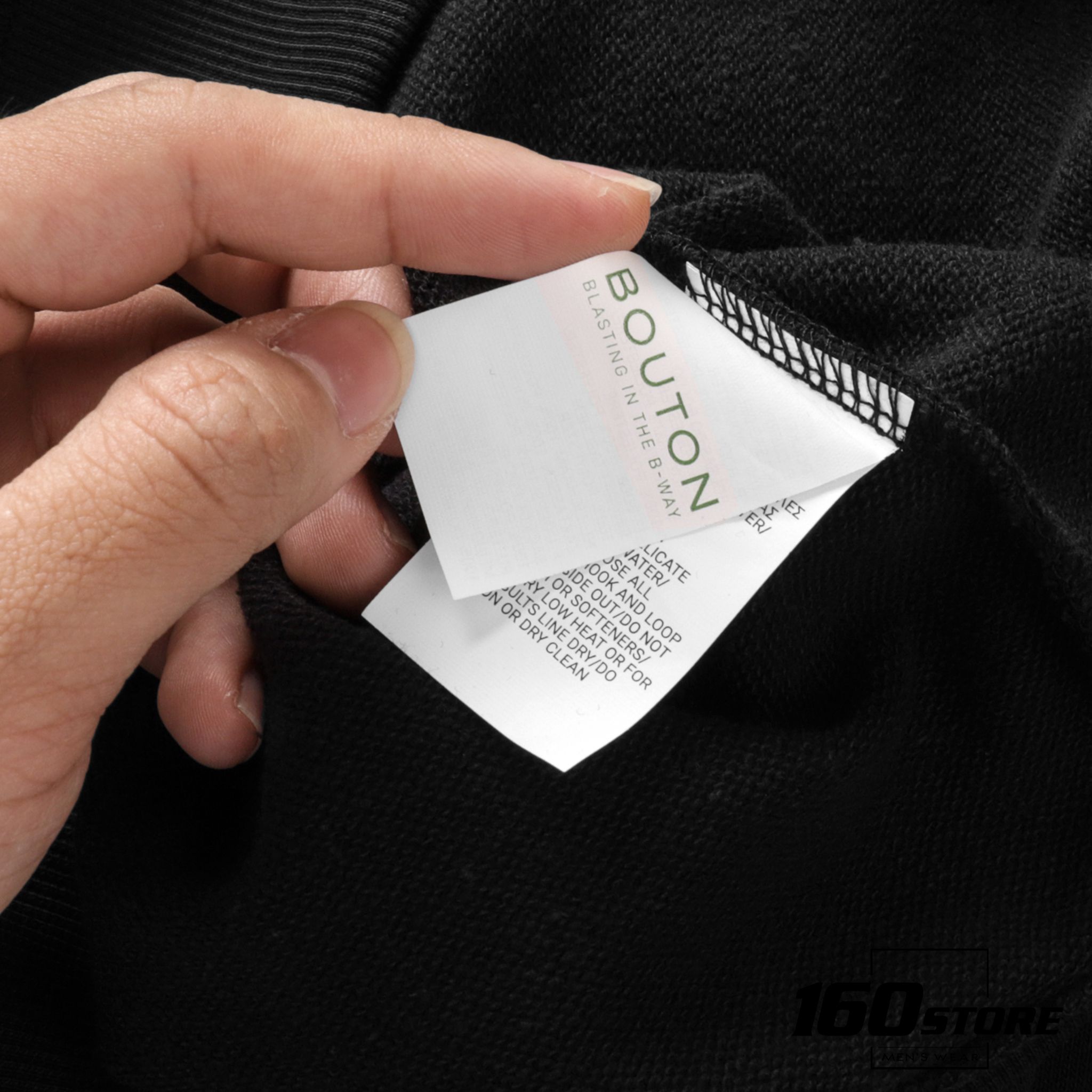 Áo Hoodie BOUTON w leather logo