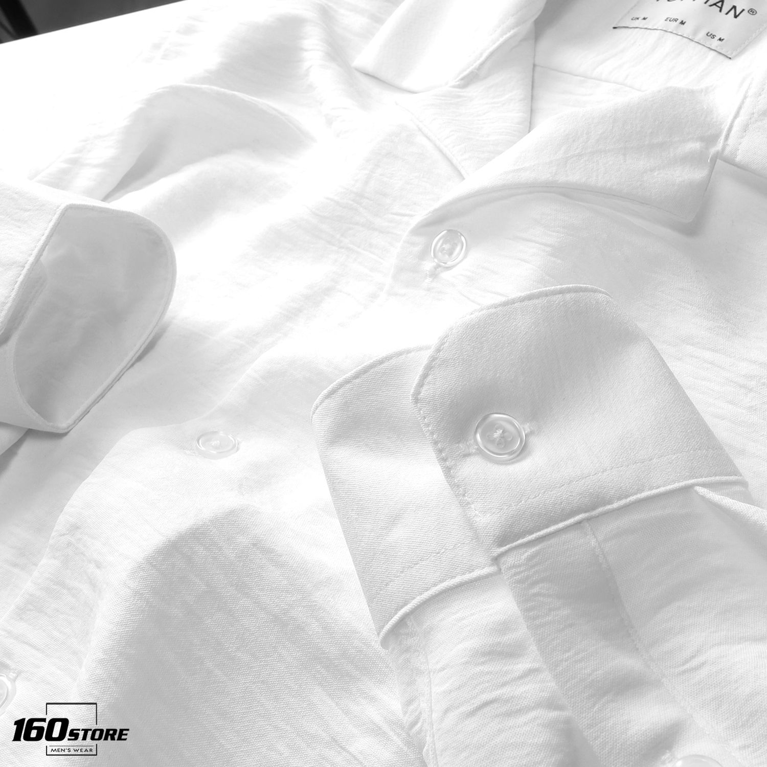 Áo sơmi tay dài T.MAN vải nhăn ss20