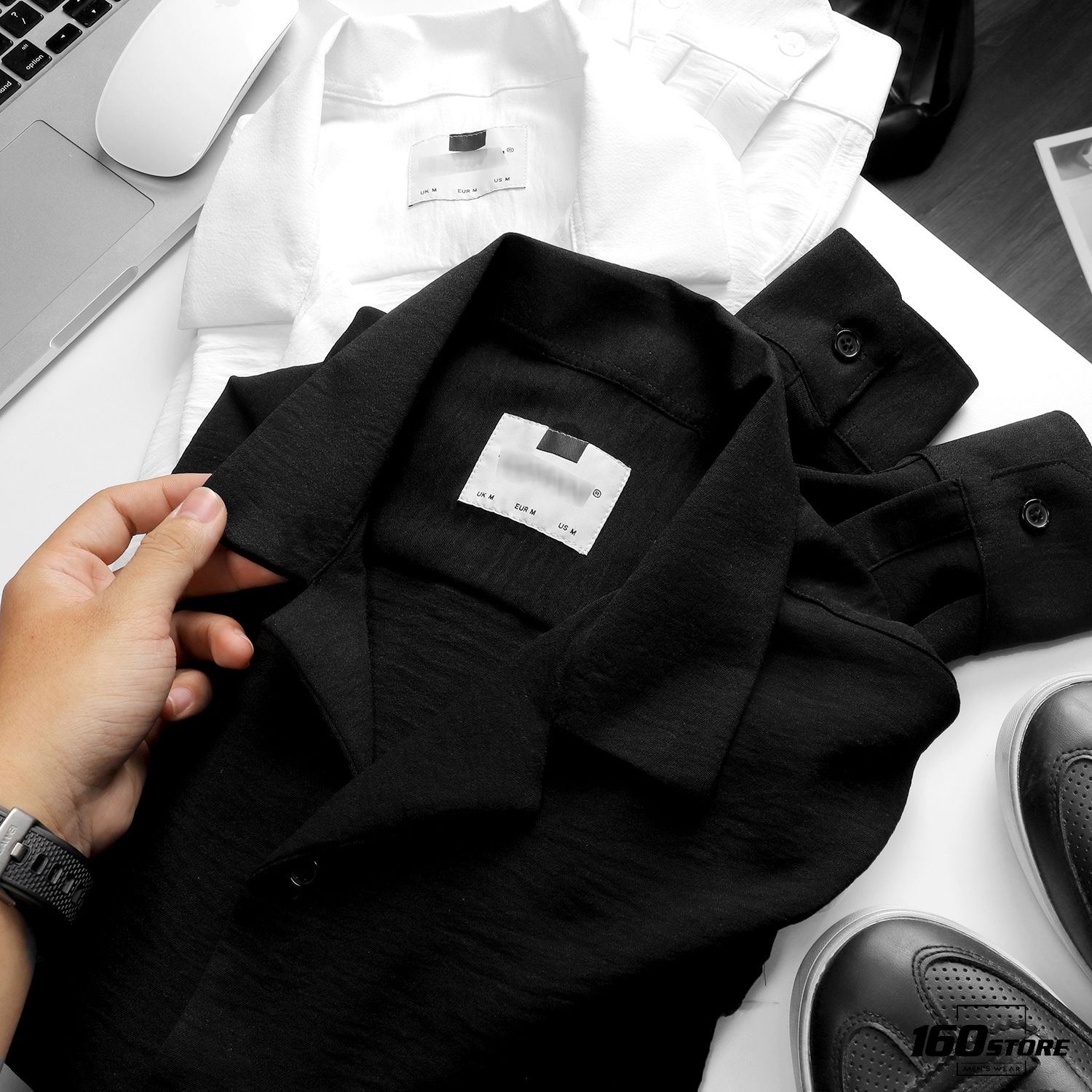 Áo sơmi tay dài T.MAN vải nhăn ss20