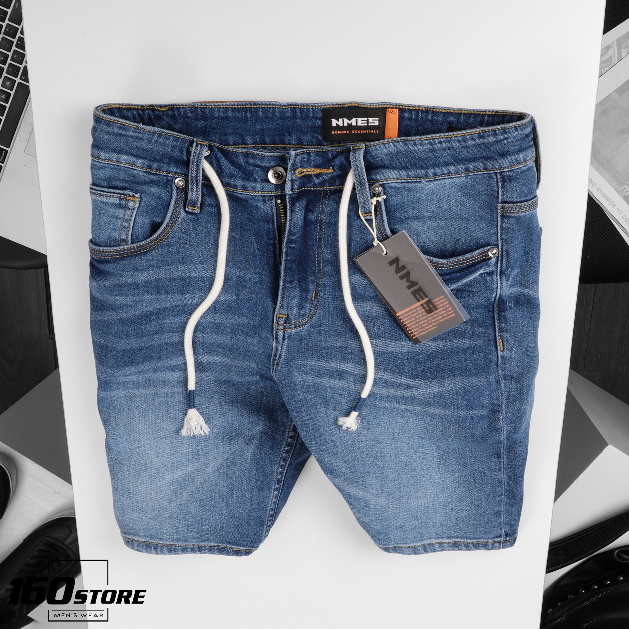 Quần short jeans NOMOUS ESSENTIALS wash