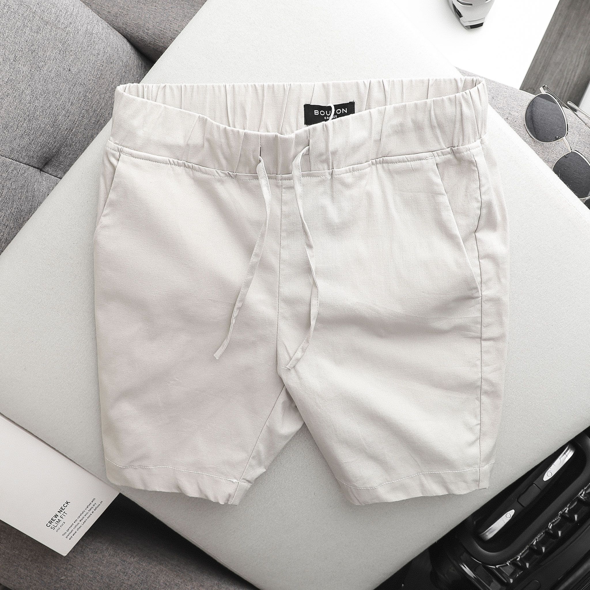 Quần short linen BOUTON