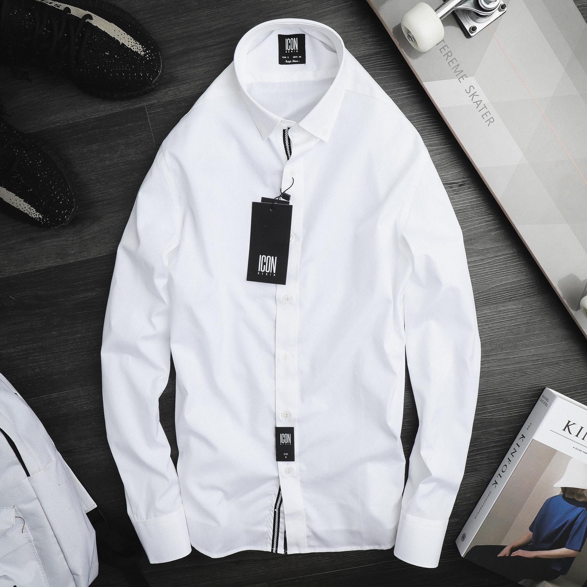 Áo sơmi ICON DENIM phối dây trụ