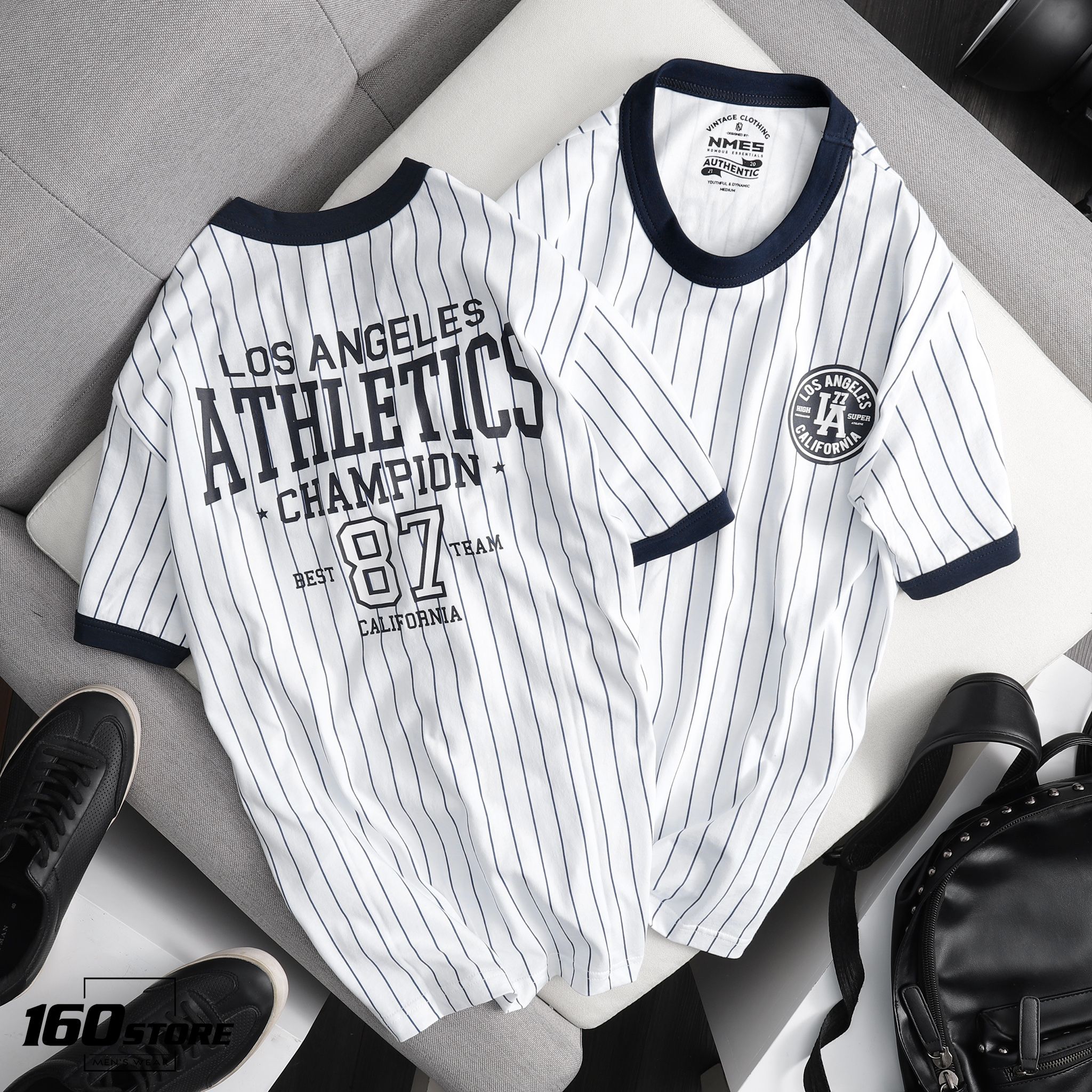 Áo Thun NOMOUS ESSENTIALS baseball striped