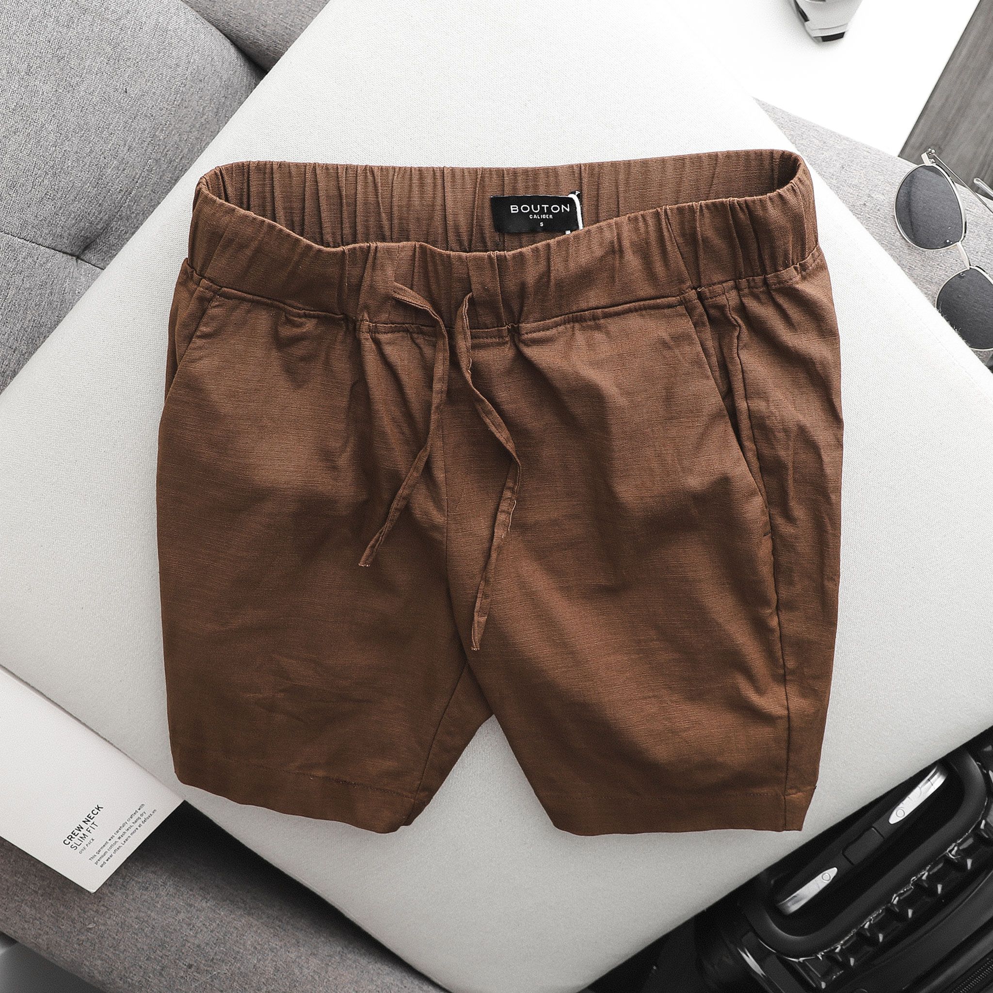 Quần short linen BOUTON