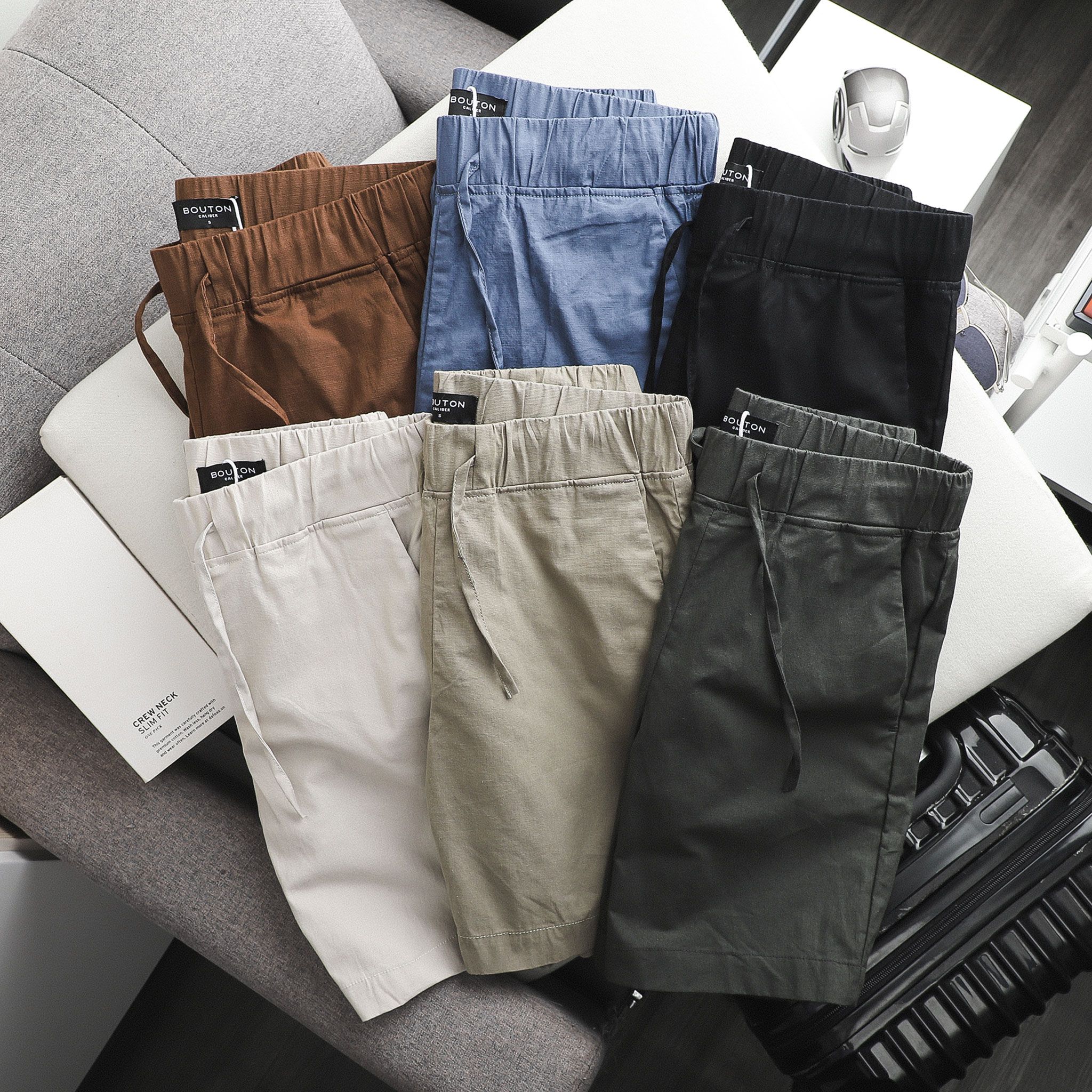Quần short linen BOUTON